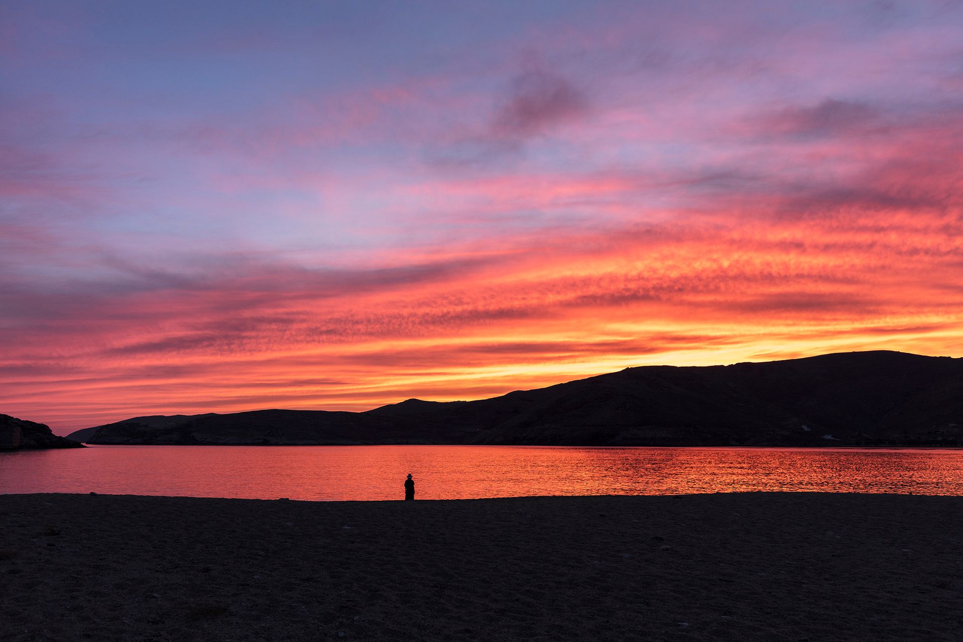Sunset at Vagia beach