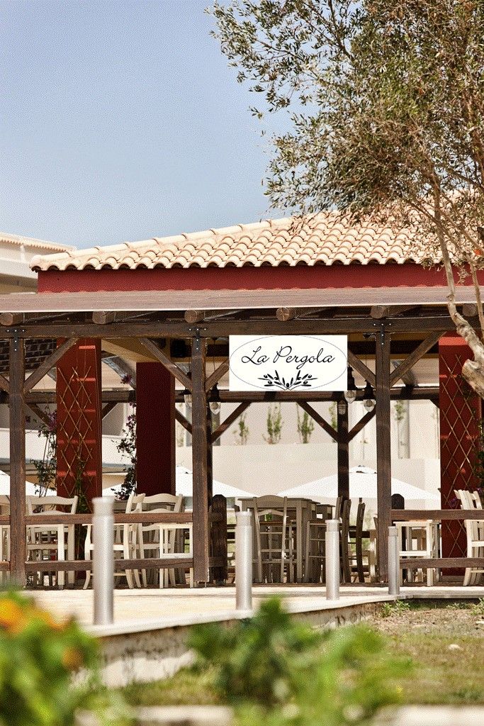 The Pergola restaurant is operating daily for lunch and during the high season is open for dinner as well (ala carte)