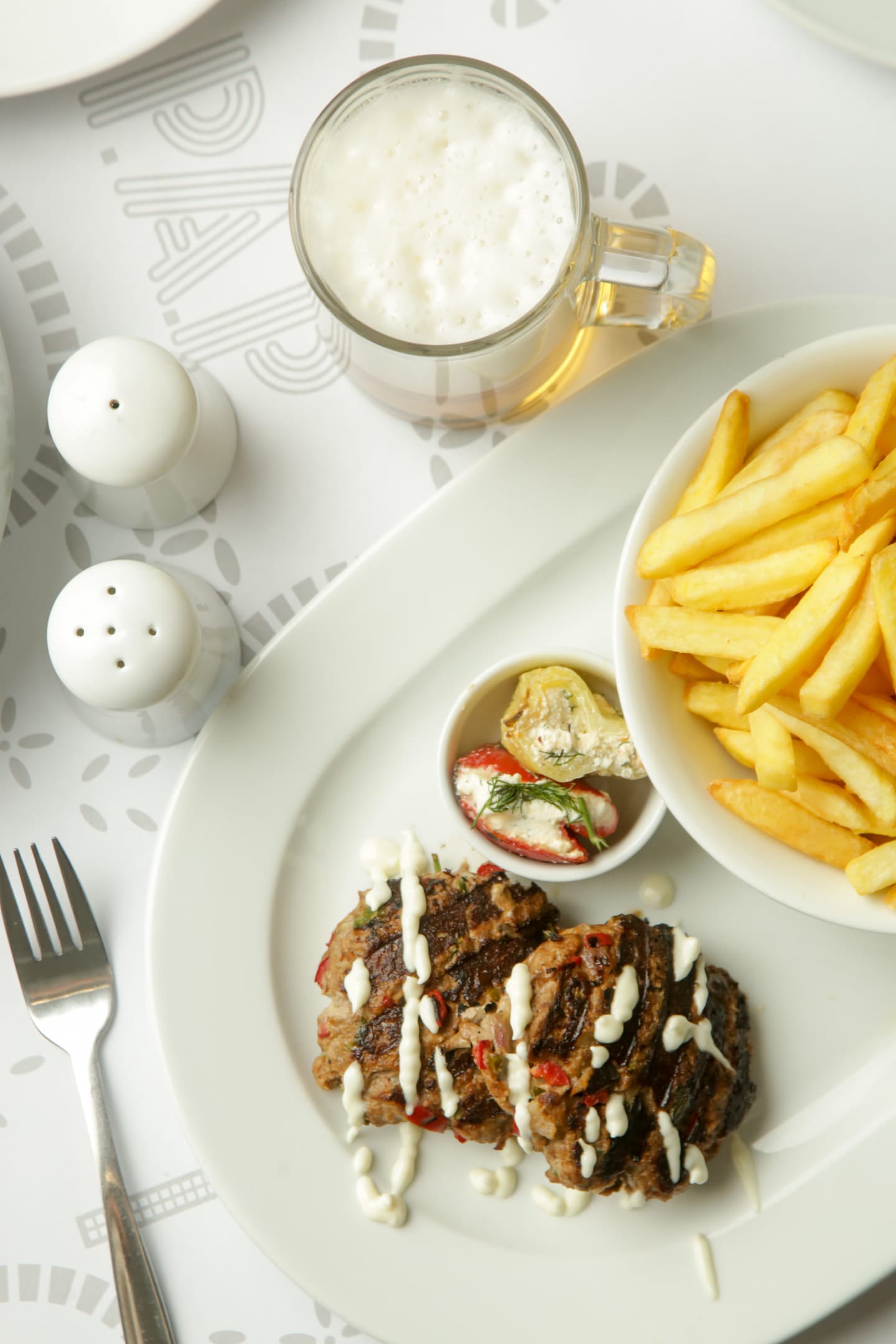 The hotel's on-site restaurant provides a selection of Greek and Mediterranean cuisines, with options available for in-room dining