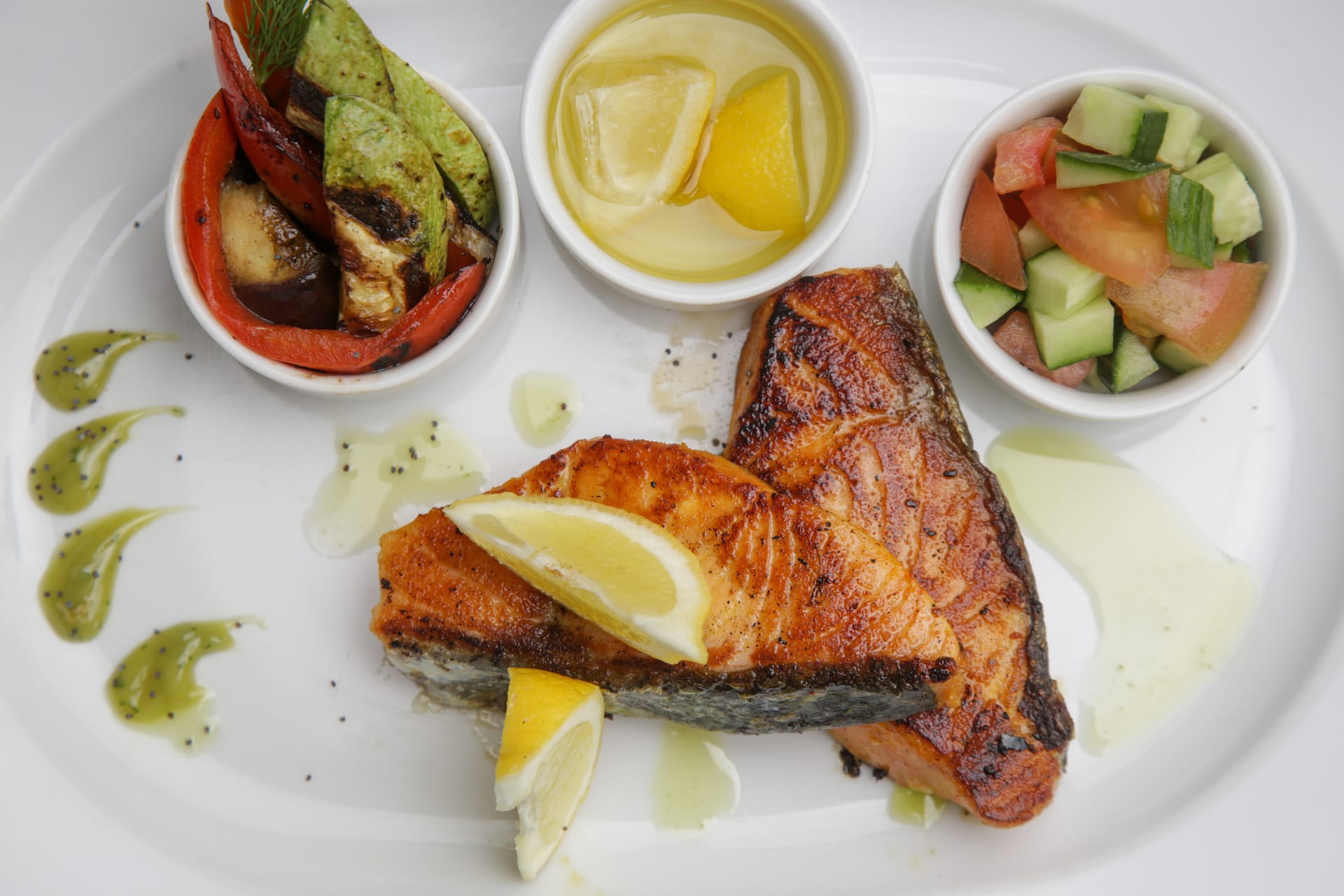 The hotel's on-site restaurant provides a selection of Greek and Mediterranean cuisines, with options available for in-room dining