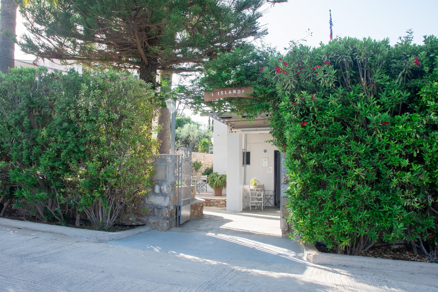 Central entrance of accommodation