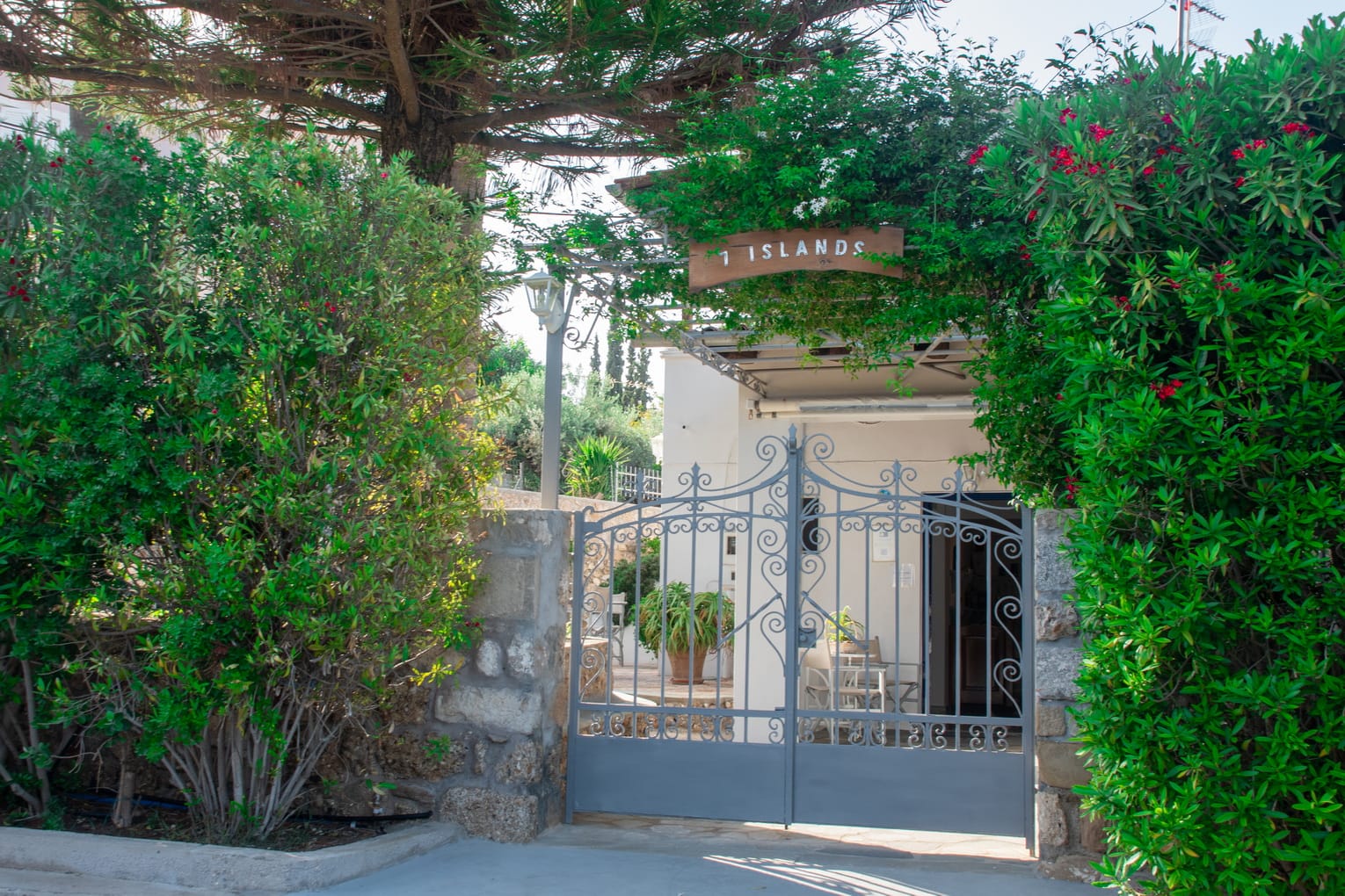 Central entrance of accommodation