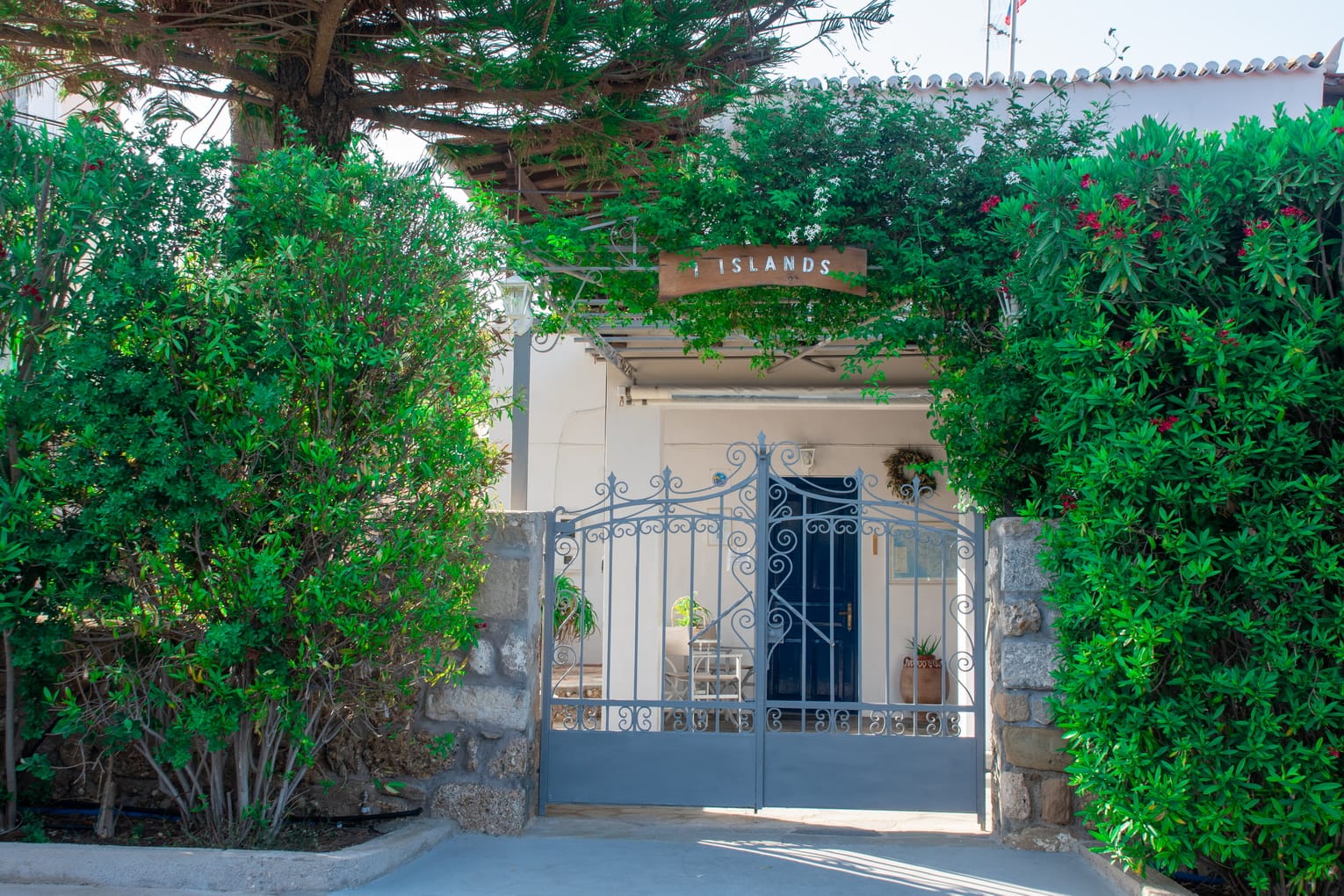 Central entrance of accommodation