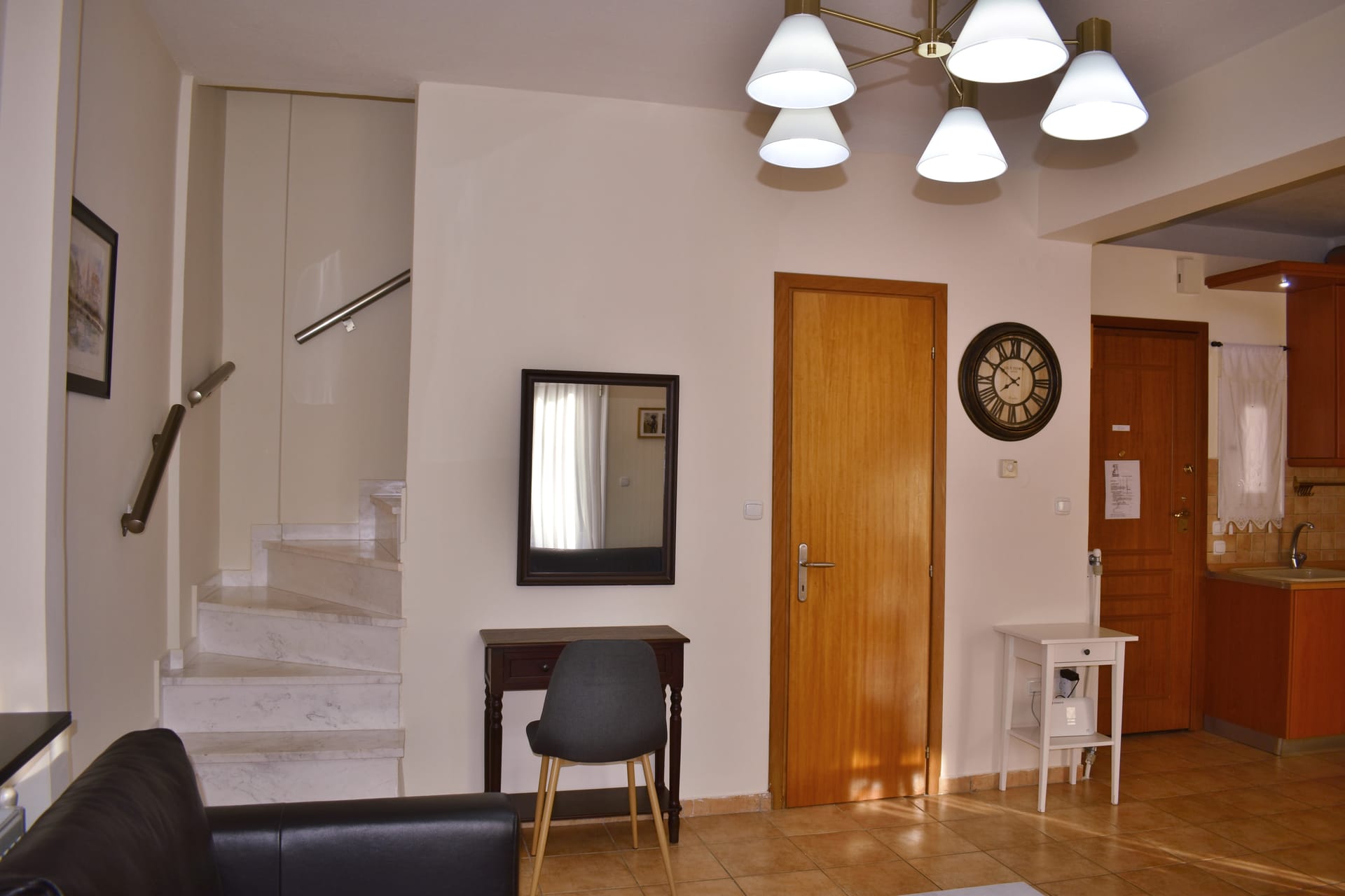 Kripis house villa PefkohoriFirst level- Sitting room with kitchen and private small garden. Also small WC in this level- A/C