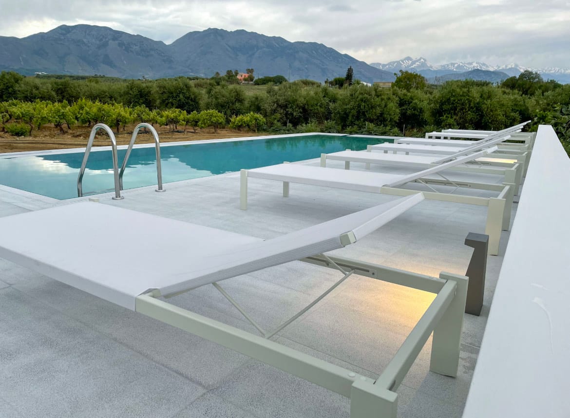 Outdoor Eco salt water swimming pool