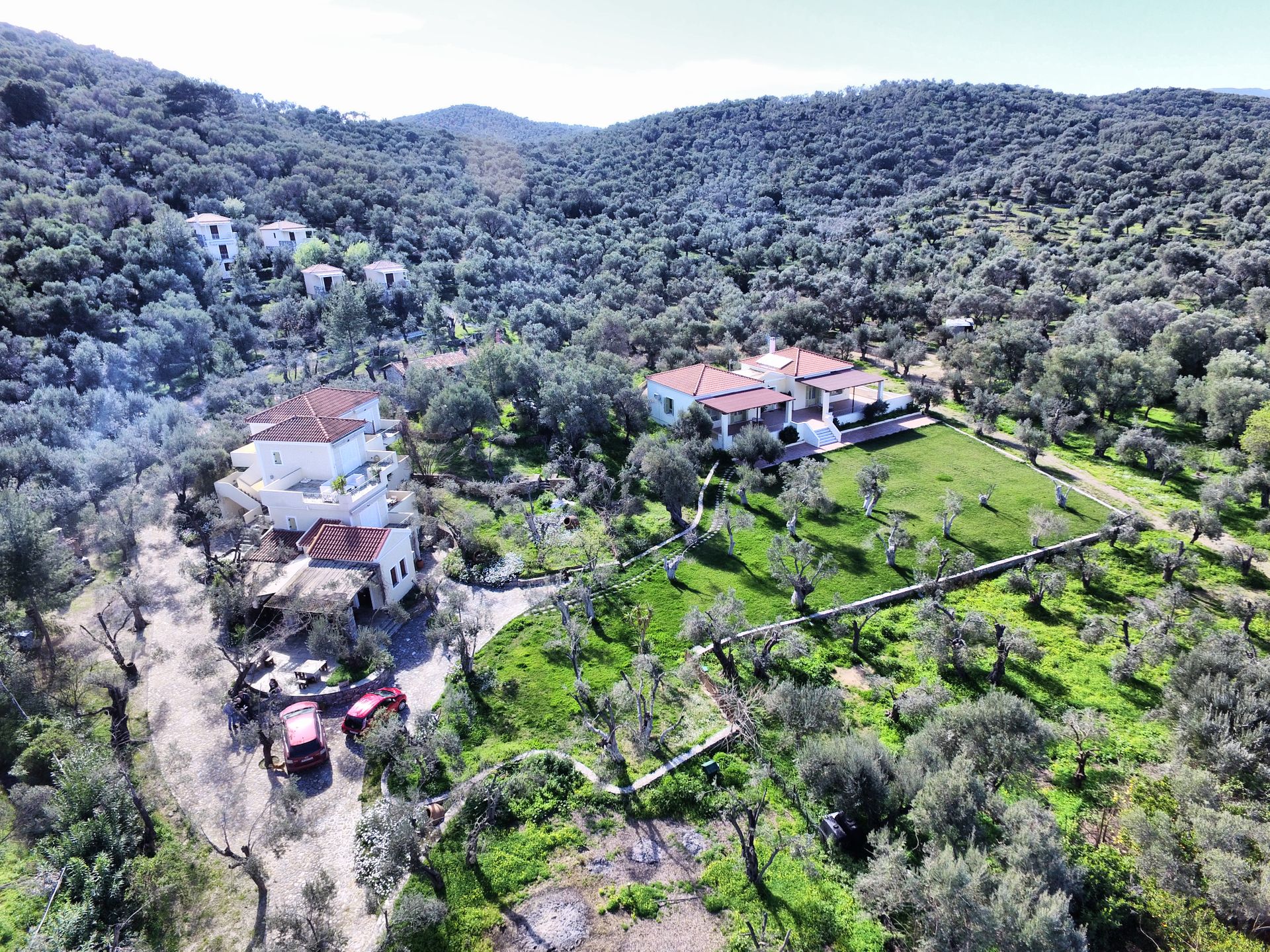 Bird's eye view of the Guesthouse, GERA'S OLIVE GROVE