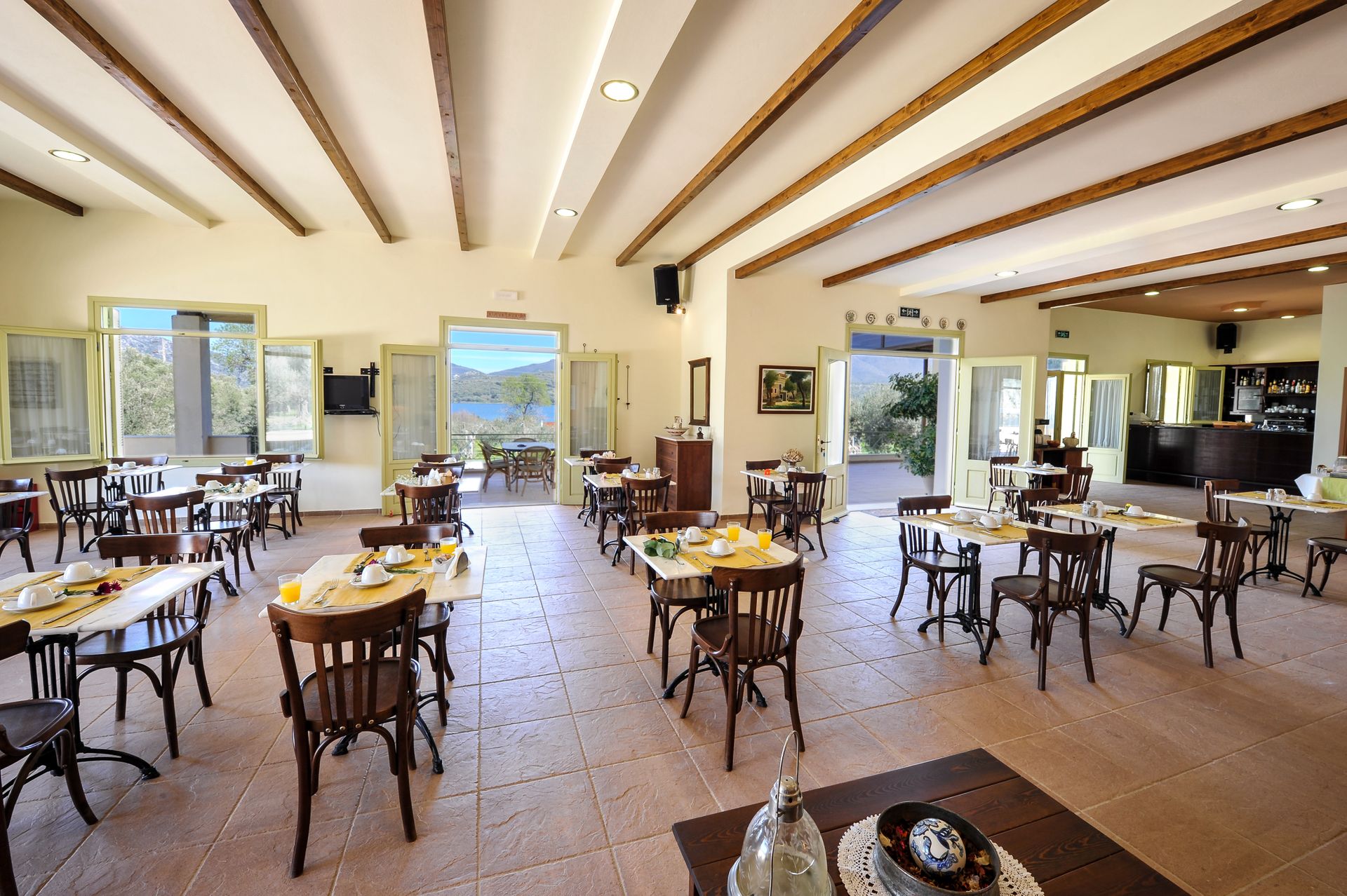 Indoor area of the venue(Here are served the meals and also are hosted various events)