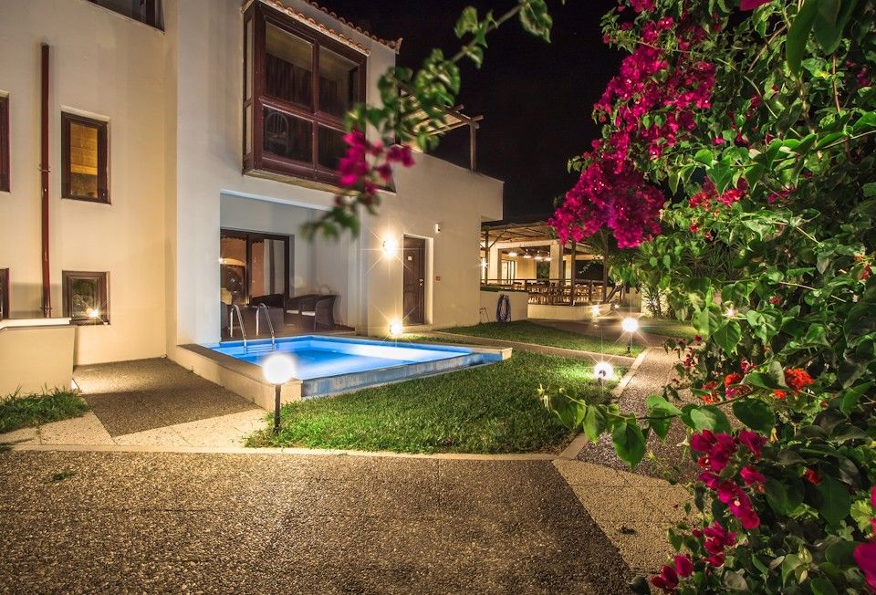 Entrance of the Aparments with small private pool