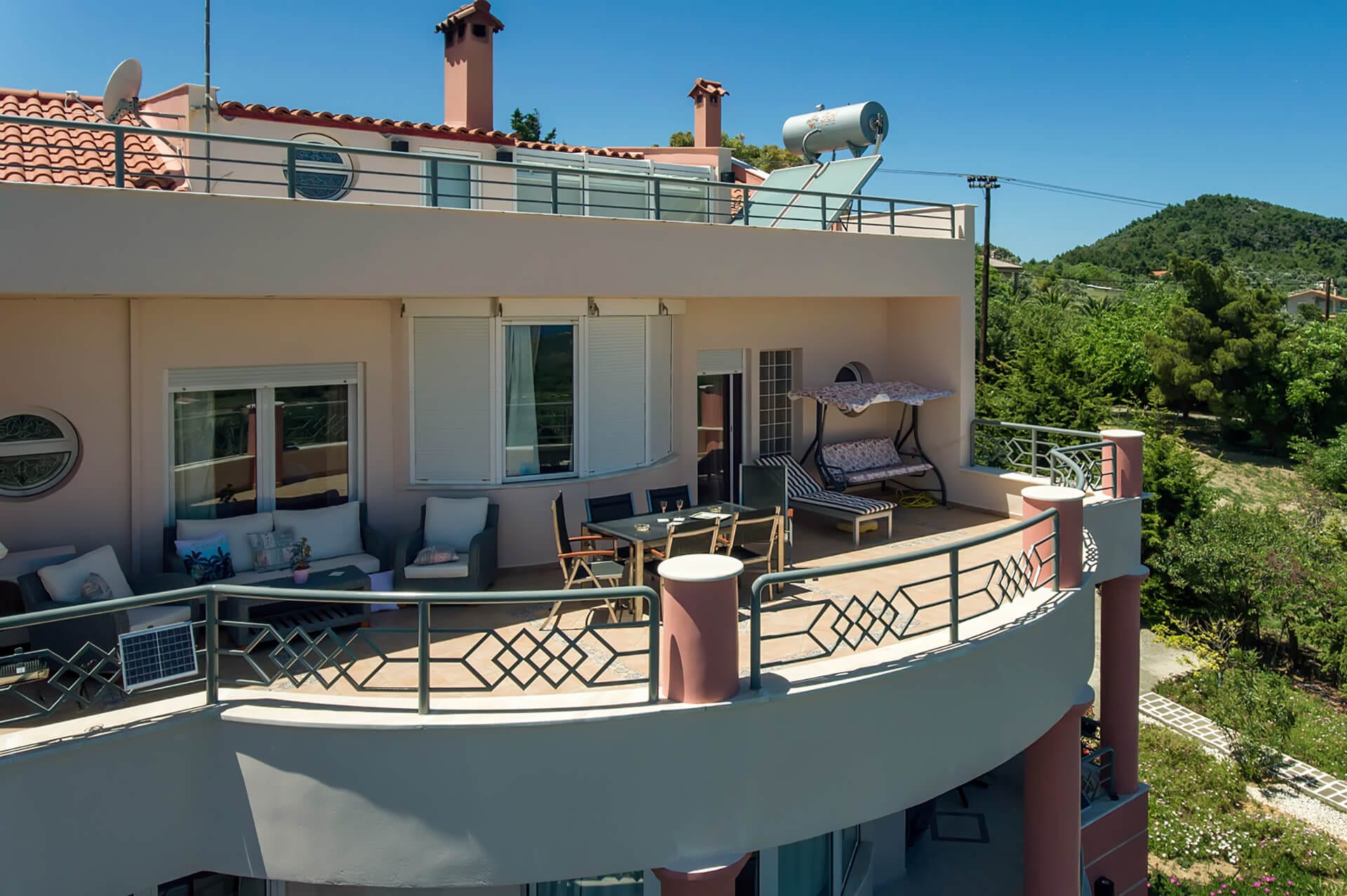 Aerial Master's bedroom huge verandah.