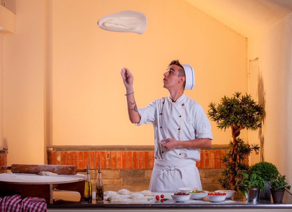 Kipriotis Village Italian Restaurant Pizza making