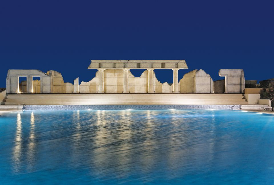 Kipriotis Village Olympic Pool by night