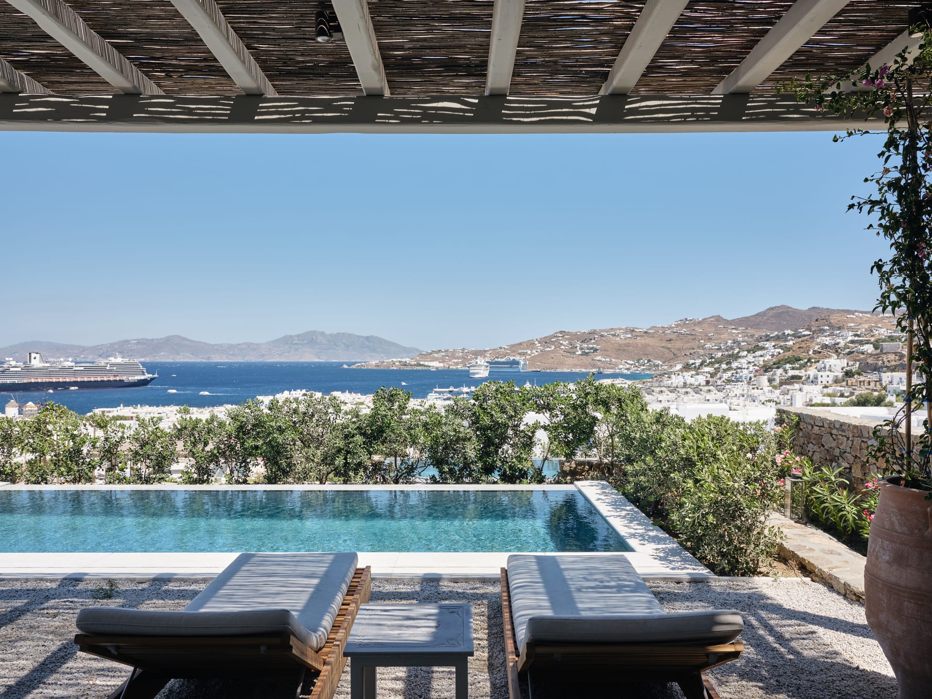 Hilltop Sea View Suite Private Pool | 250m from Belvedere Hotel plus Shuttle
