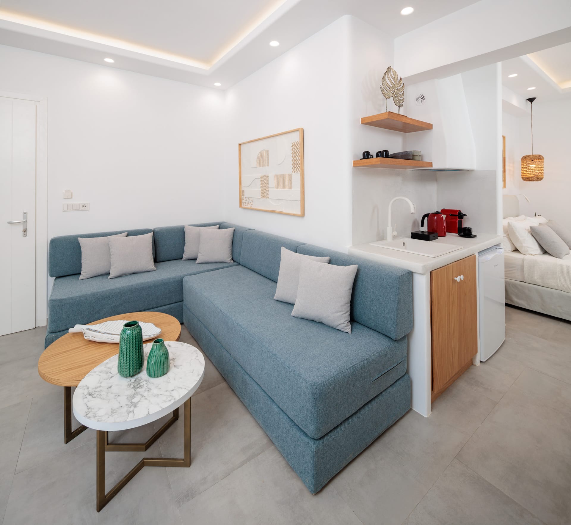 Living Suite with heated Plunge Pool