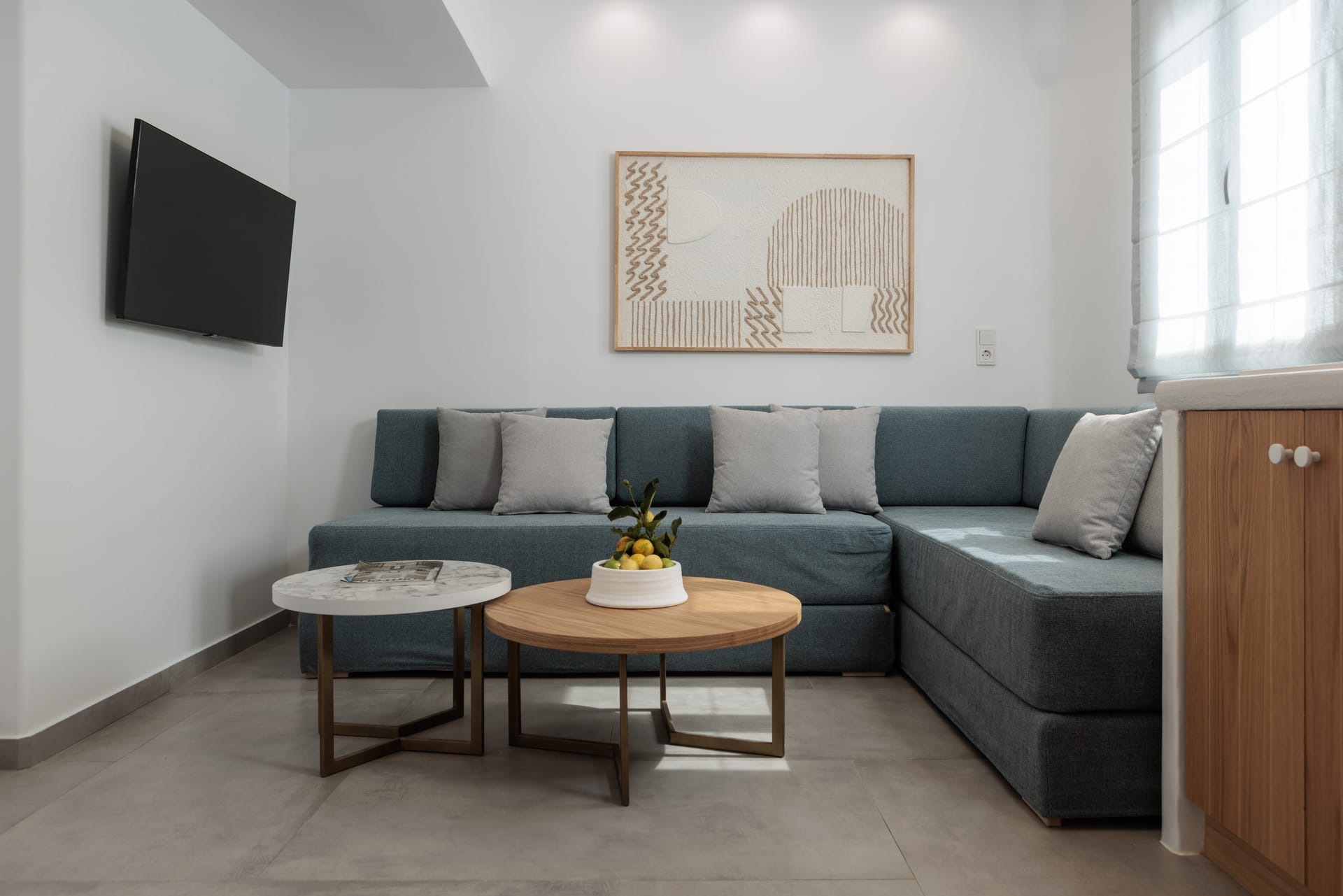 Living Suite with heated Plunge Pool