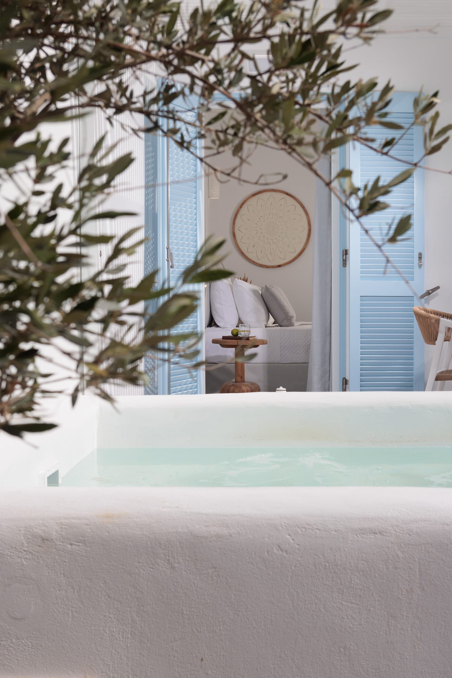 Living Suite with heated Plunge Pool