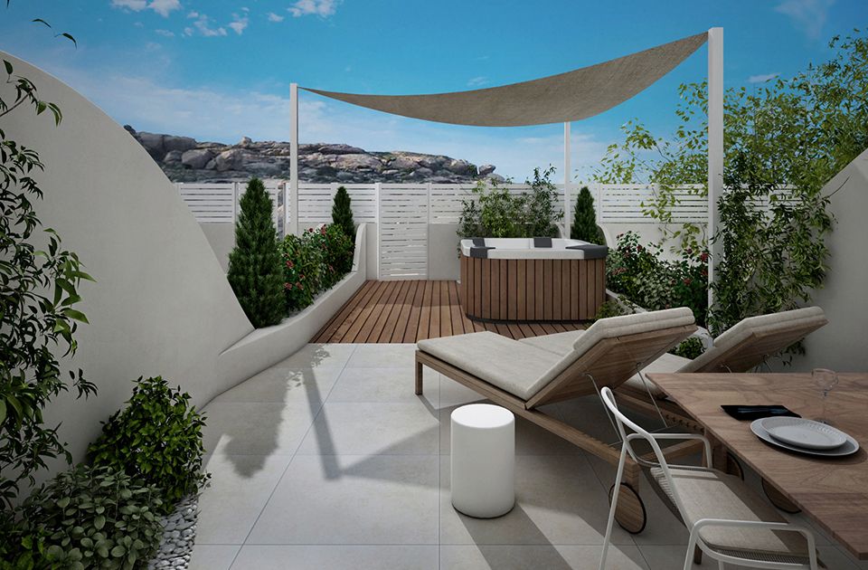 Junior Studio Suite Garden View with Outdoor Hot Tub