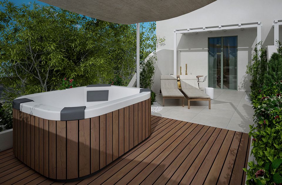 Junior Studio Suite Garden View with Outdoor Hot Tub