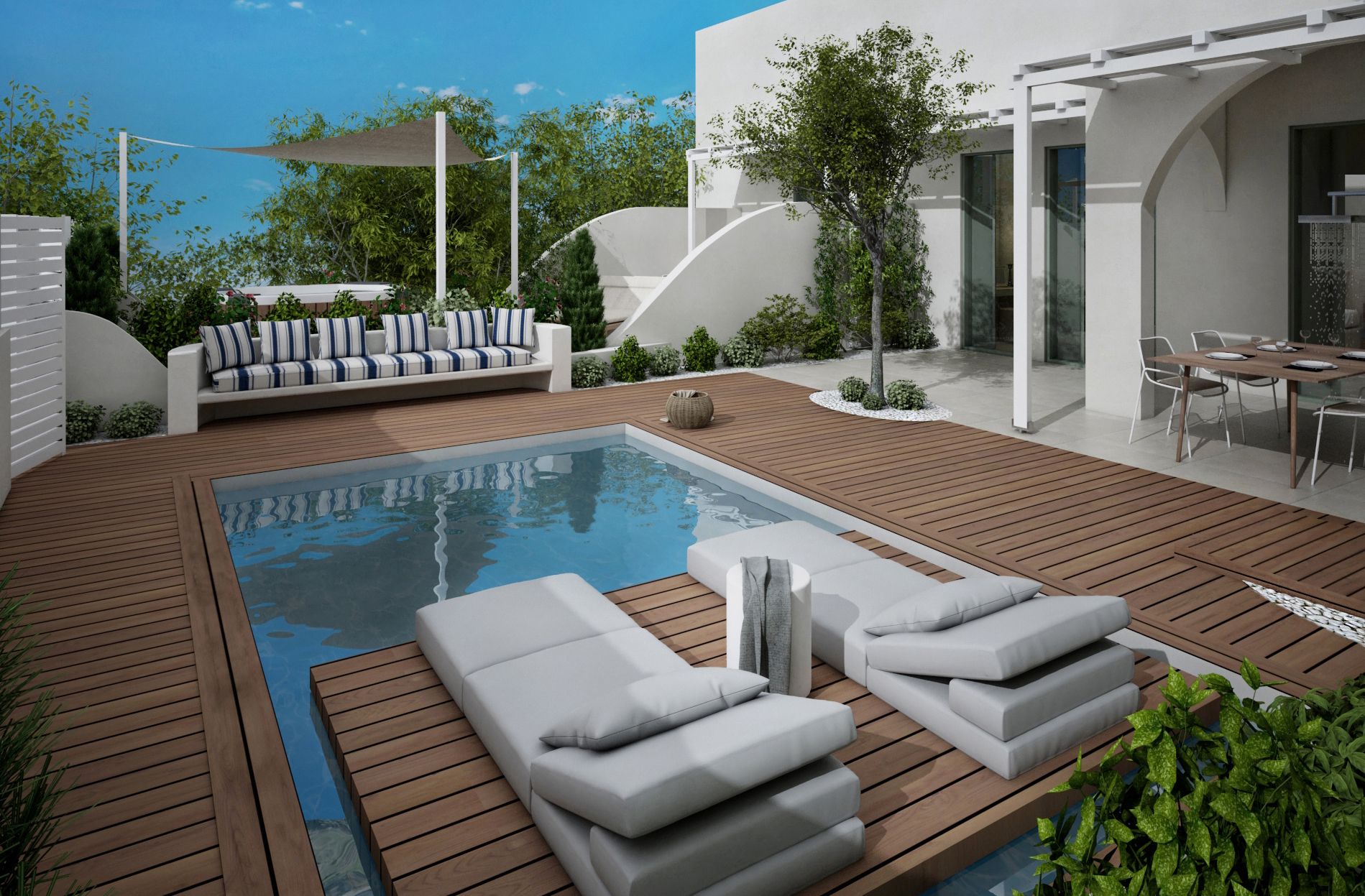 Honeymoon Studio Suite Garden View with Private Pool