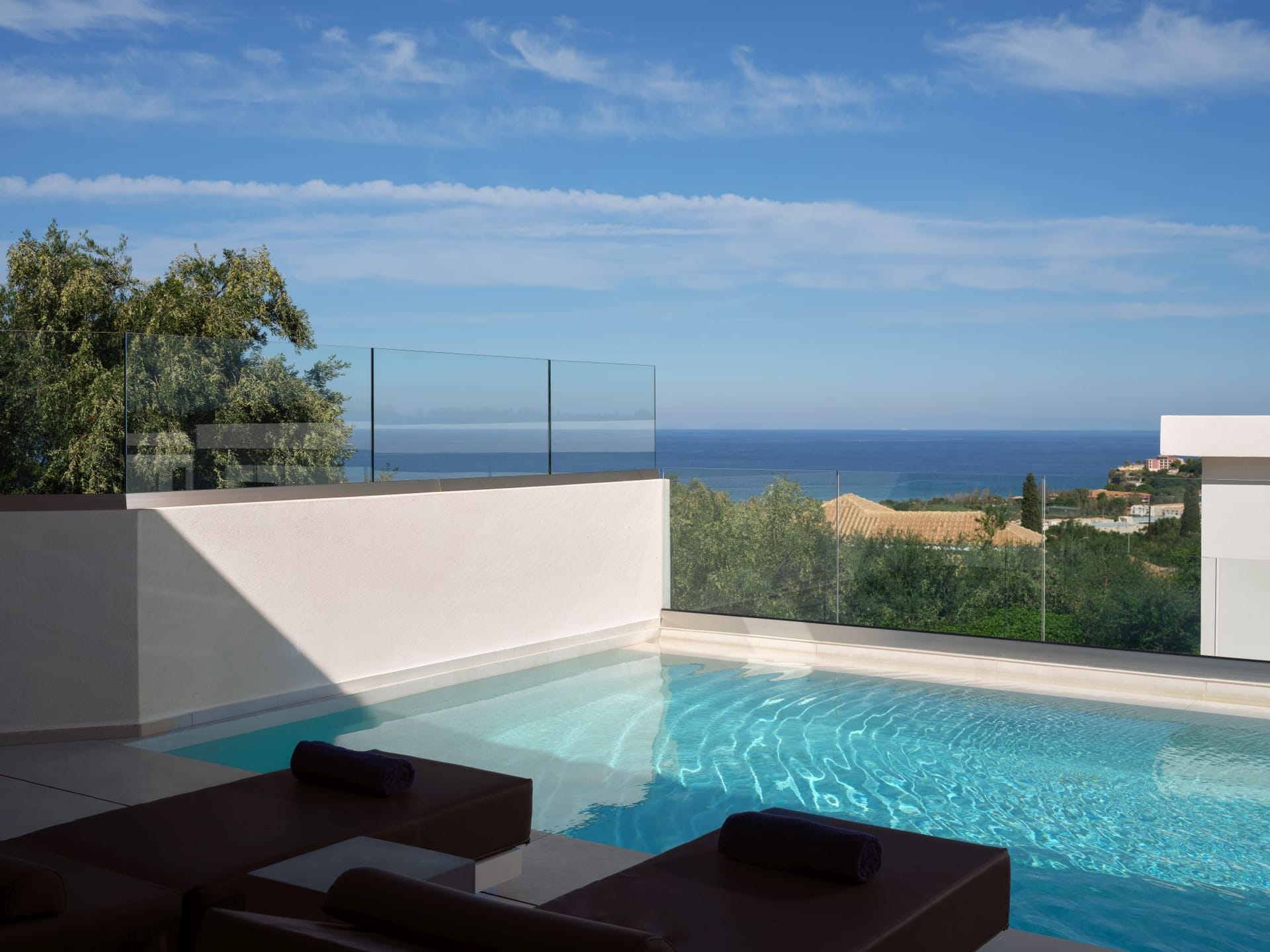 Private Pool Suite with Side Sea View