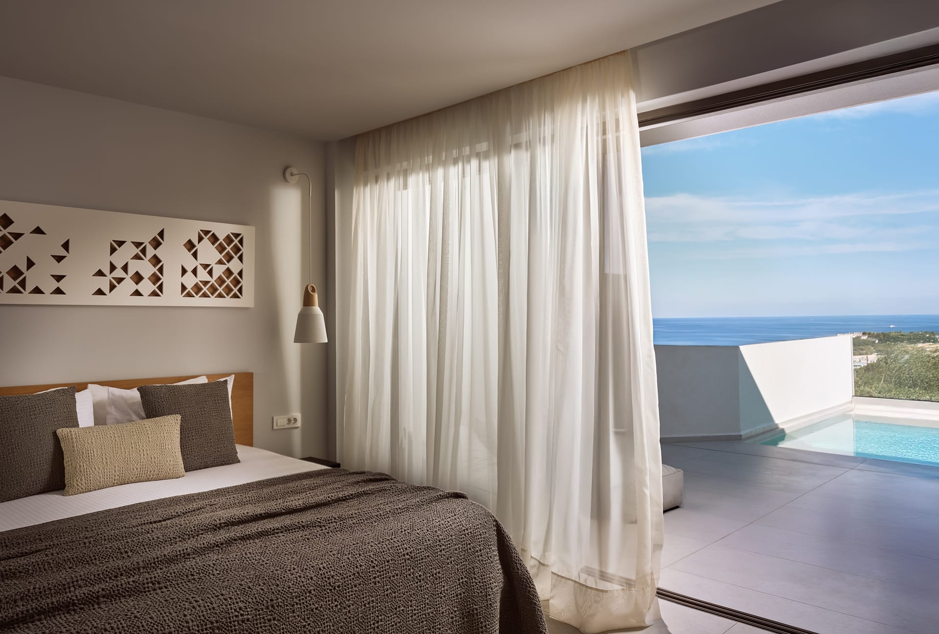 Heated Private Pool Suite with Side Sea View