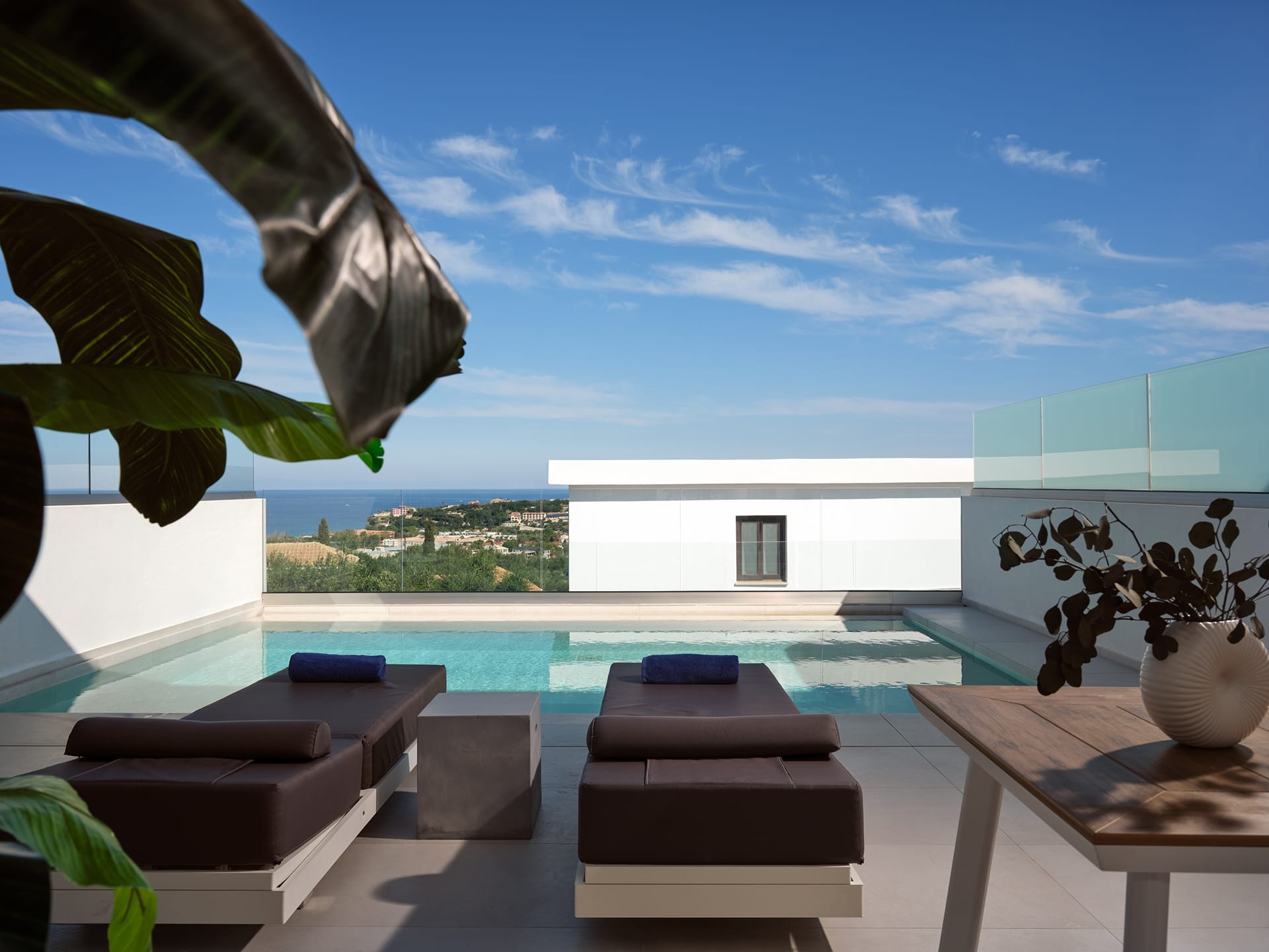 Heated Private Pool Suite with Side Sea View