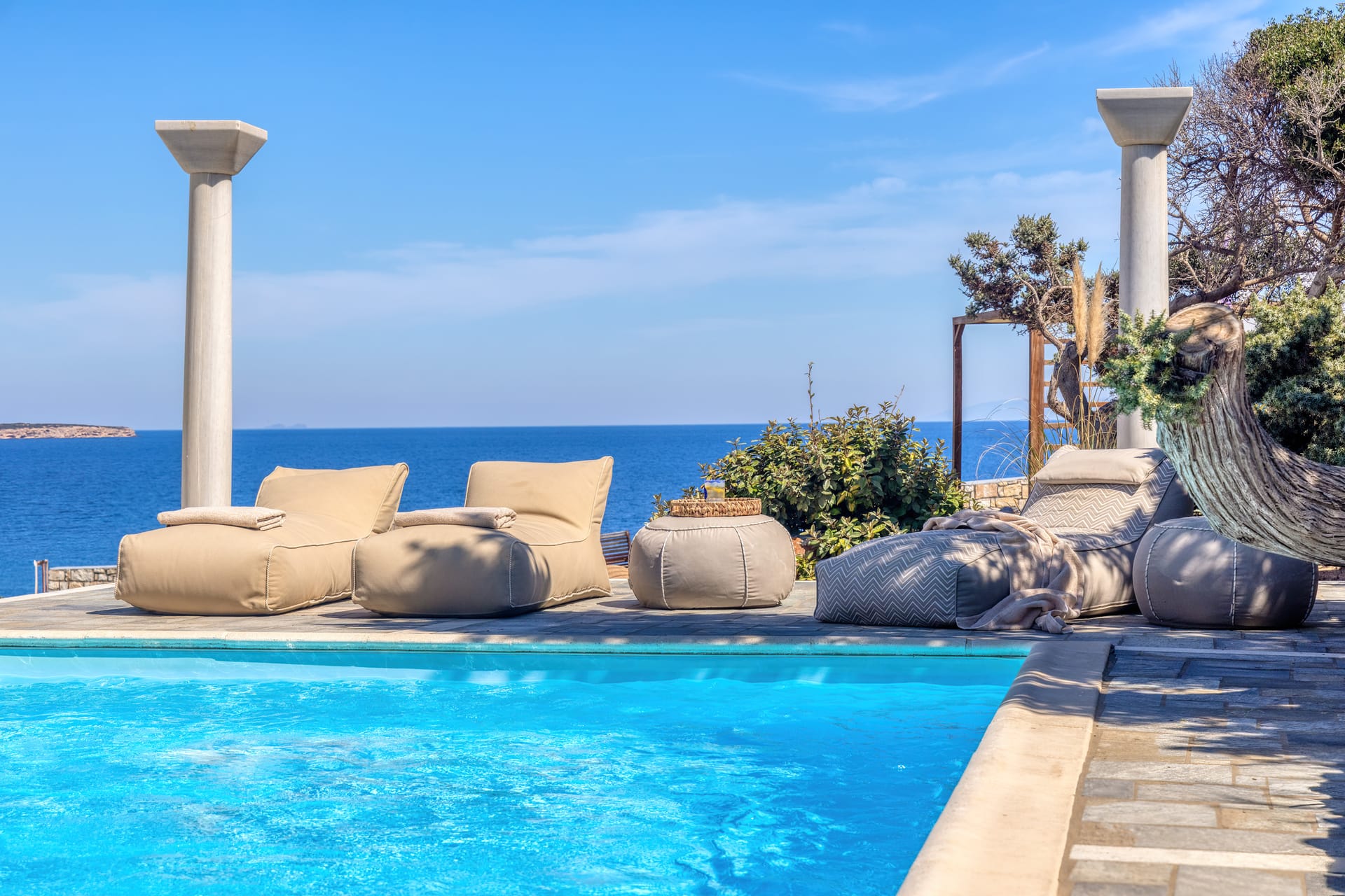 Agia Thalassa | Beachfront Private Pool Villa