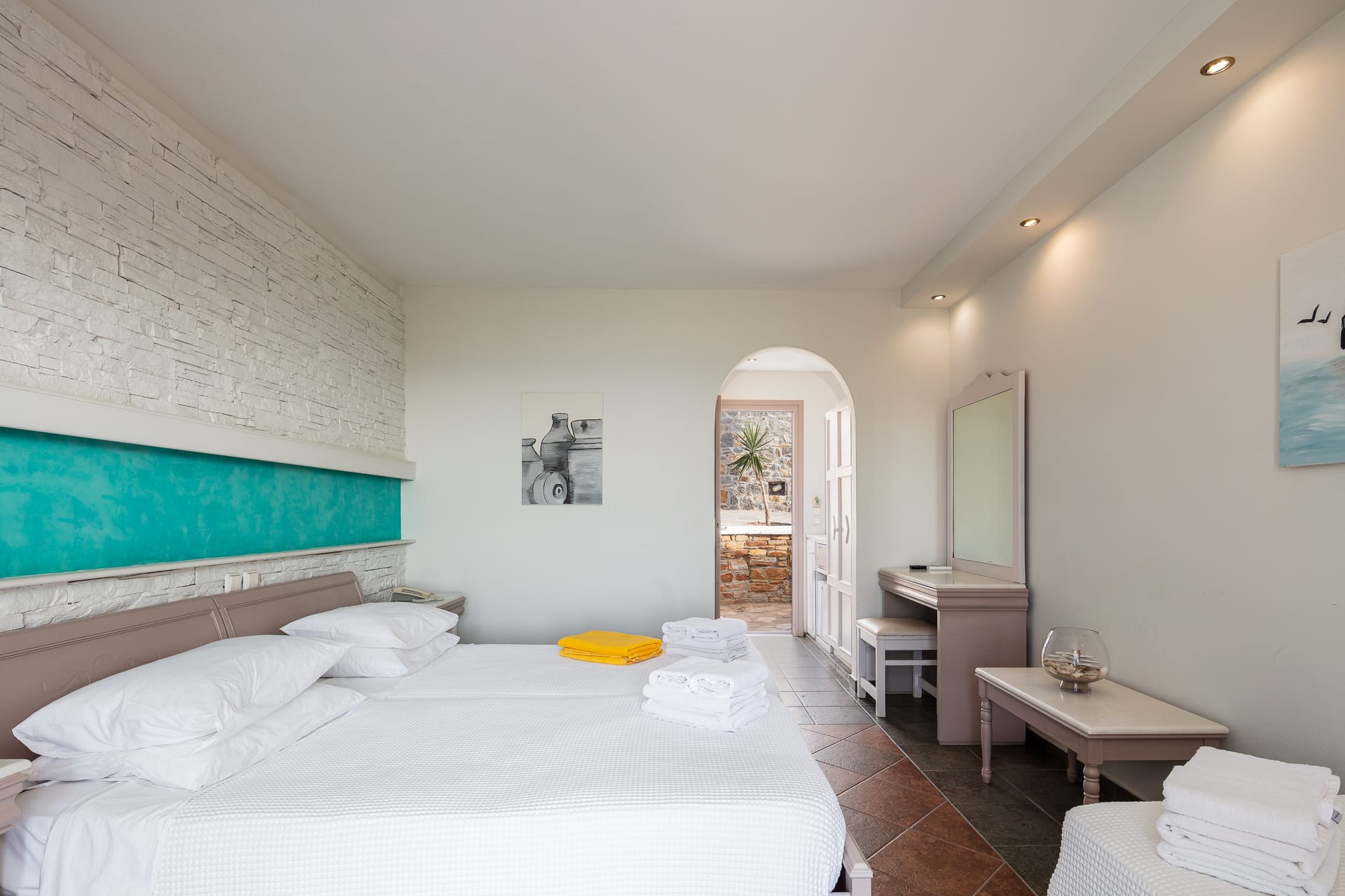 Aegean Triple Room with Terrace & Sea View