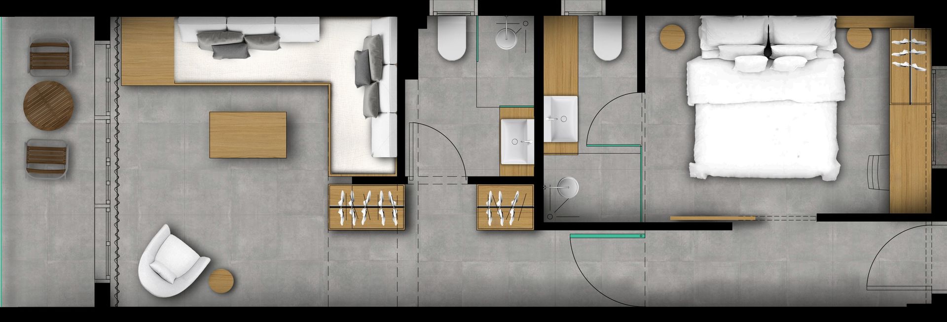 Executive suite with Garden View