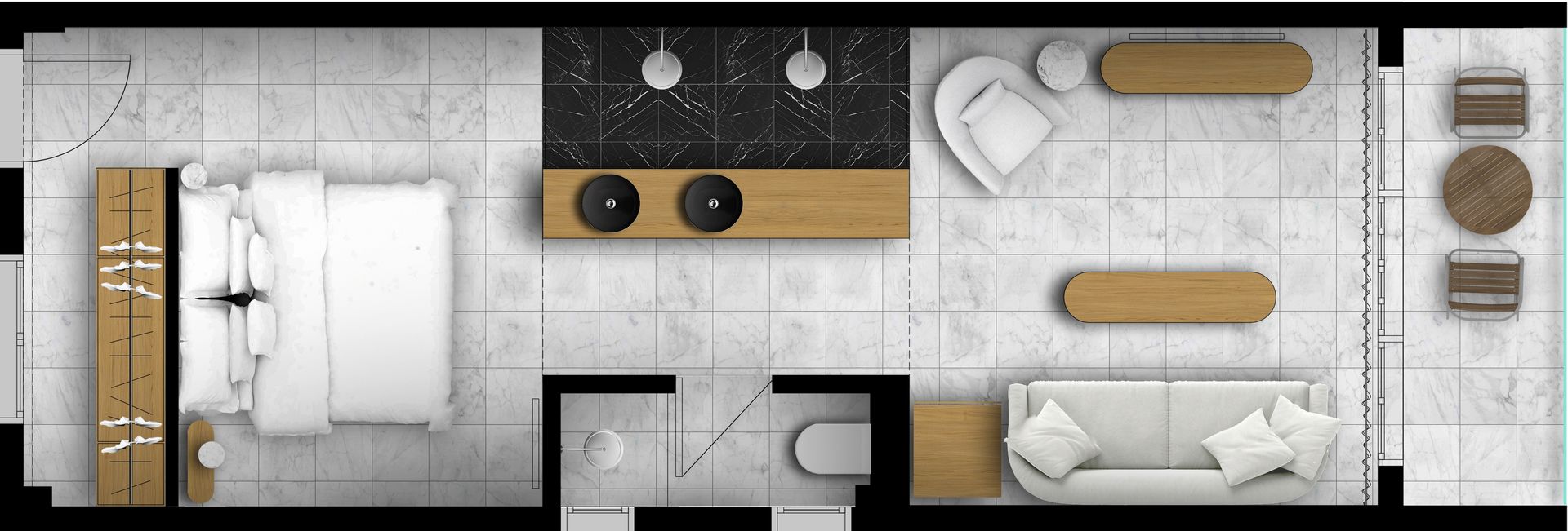 Romantic Loft Suit with Panoramic Sea View