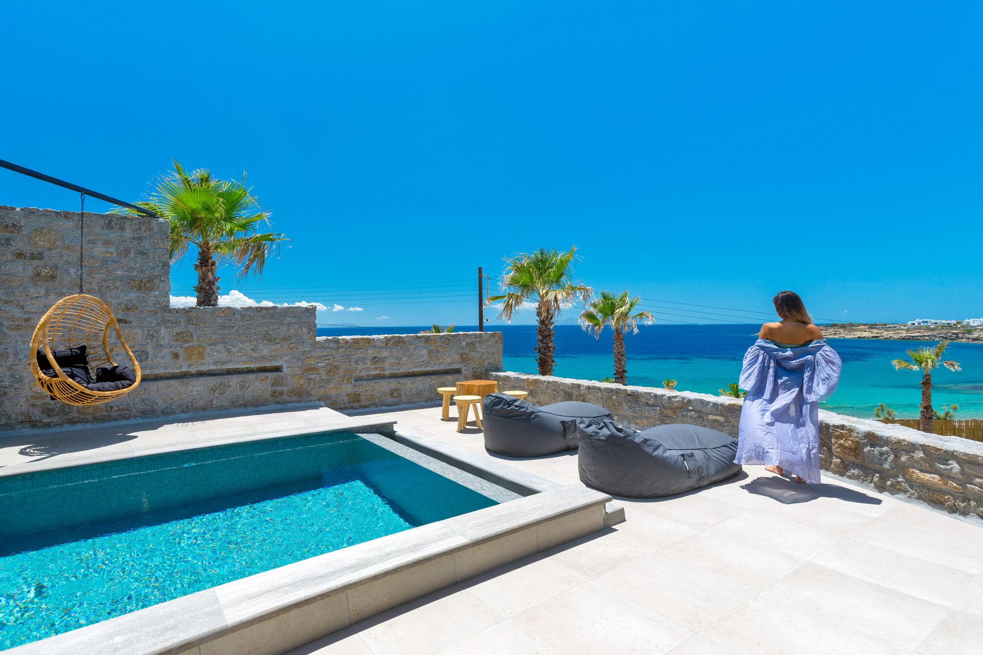 Junior Suite with Private Pool Sea View and Big Private Terrace