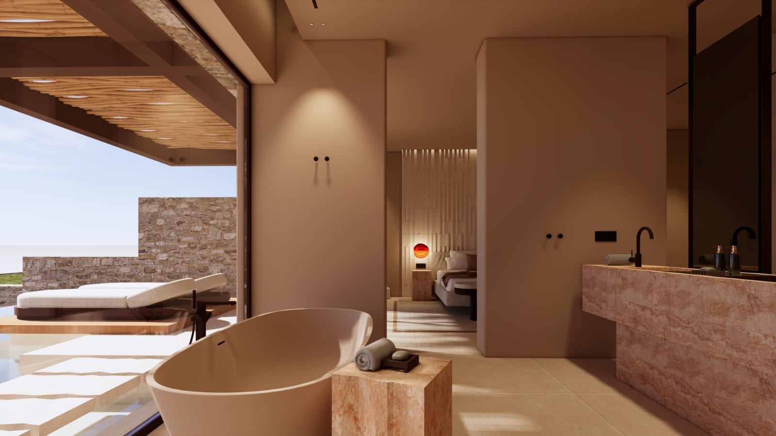 Terra Design Villa (accessible) with Private Pool and Sea View