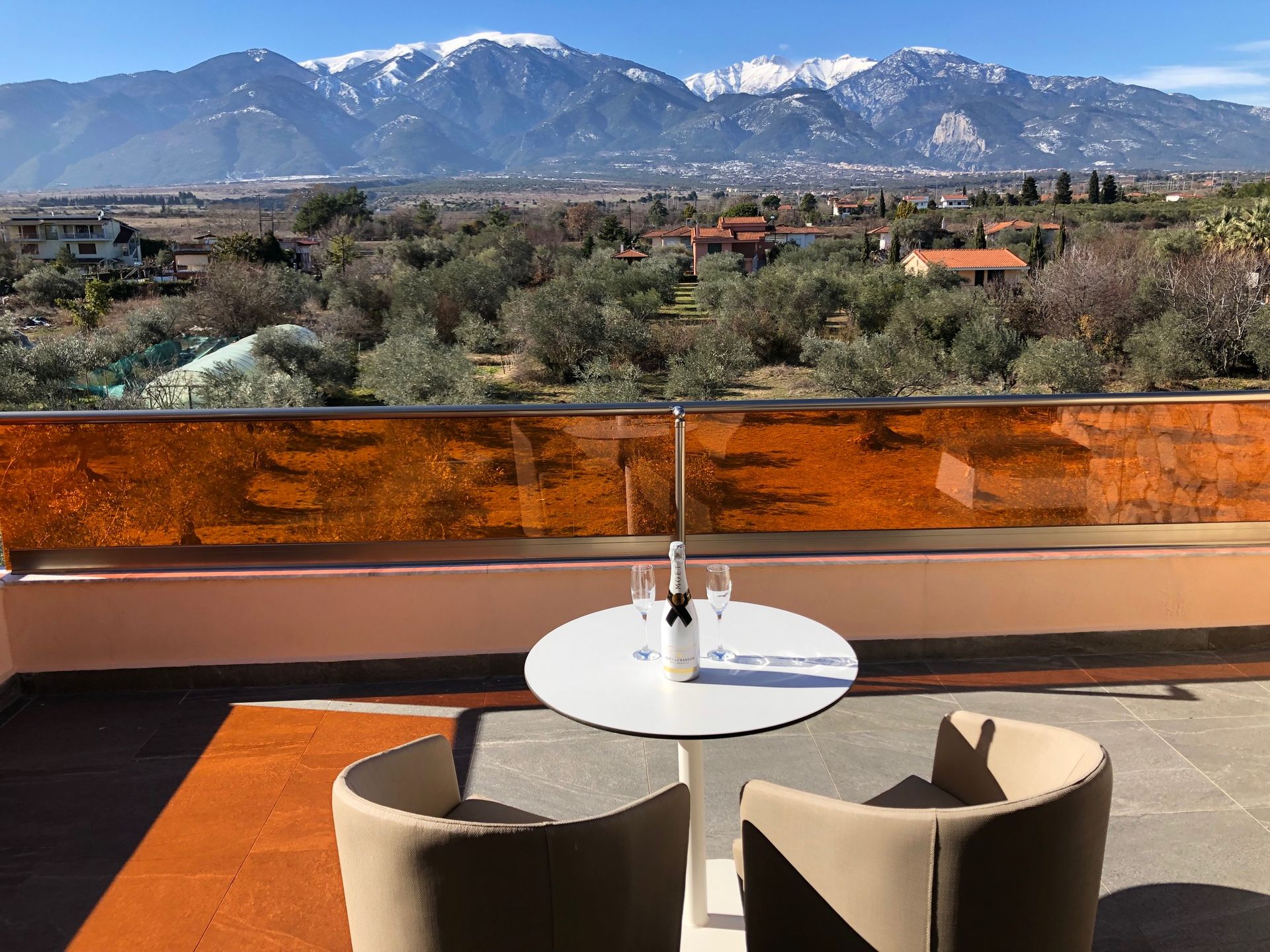 Superior Double with Mt Olympus View