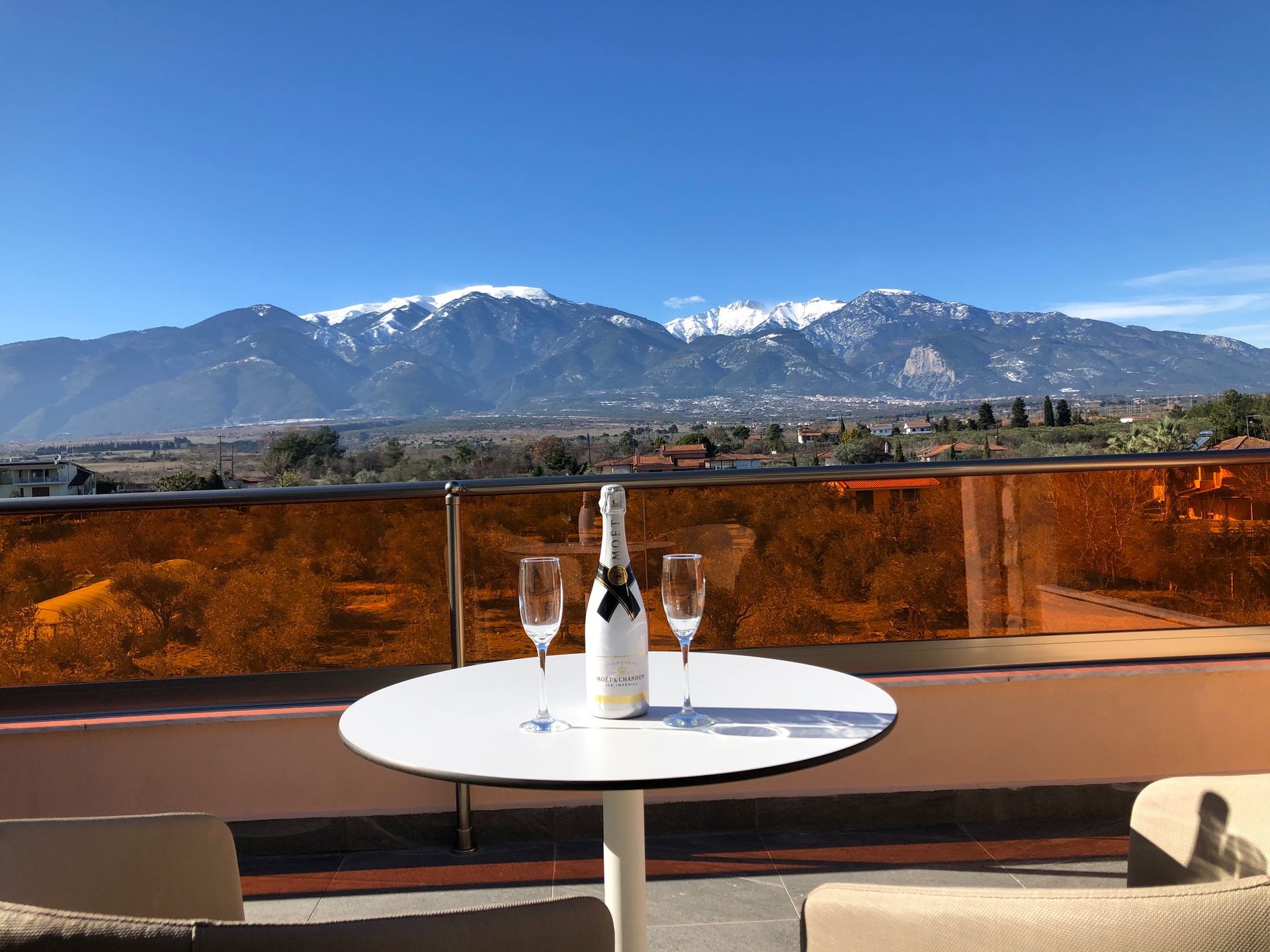 Superior Double with Mt Olympus View
