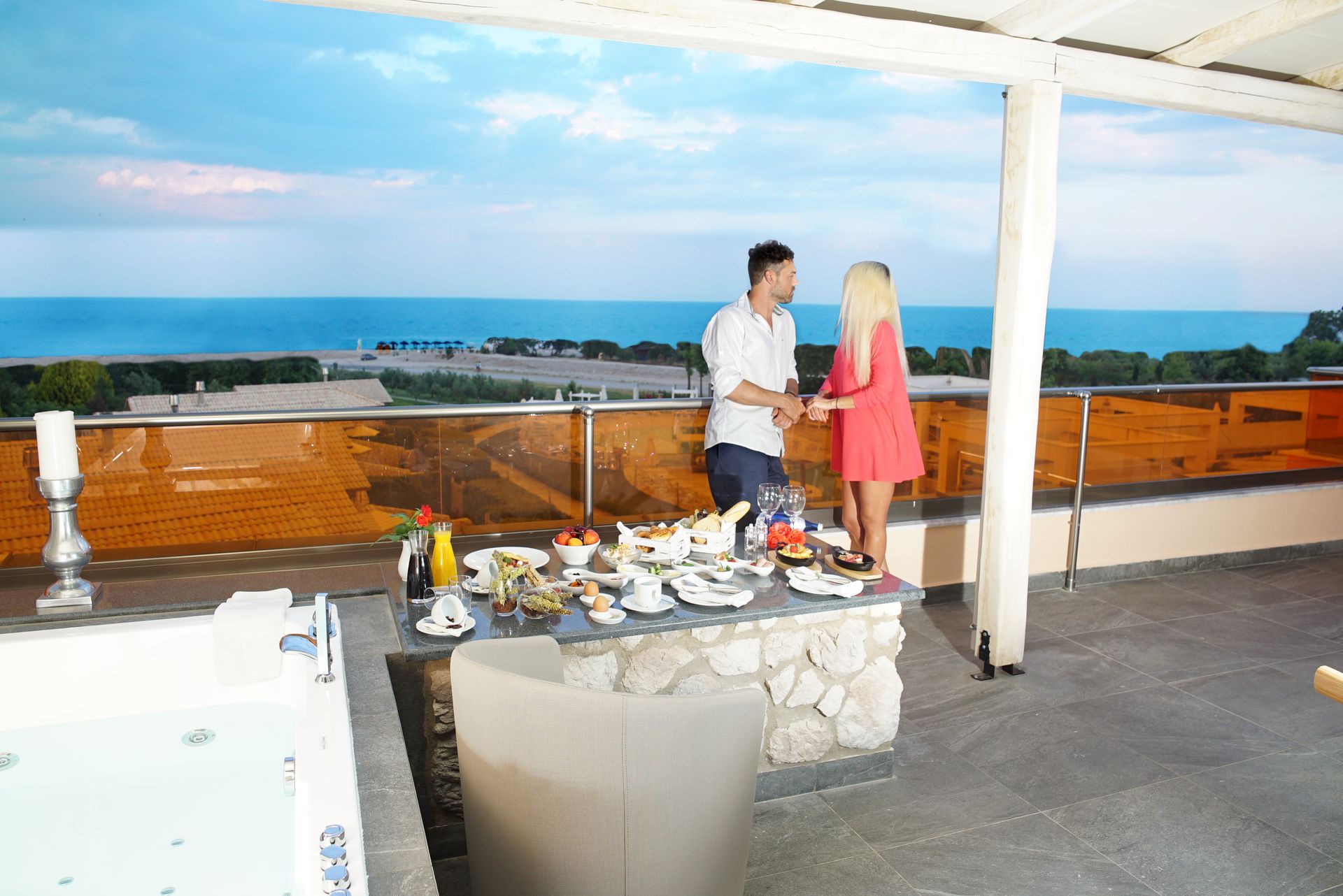 Executive Sea View Suite Hot Tub