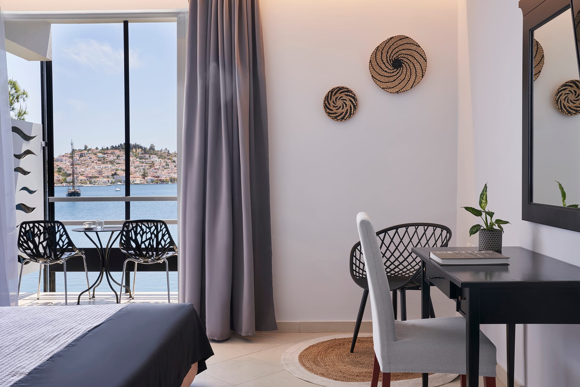 Exclusive Offer | Junior Suite with Sea and Poros Town View