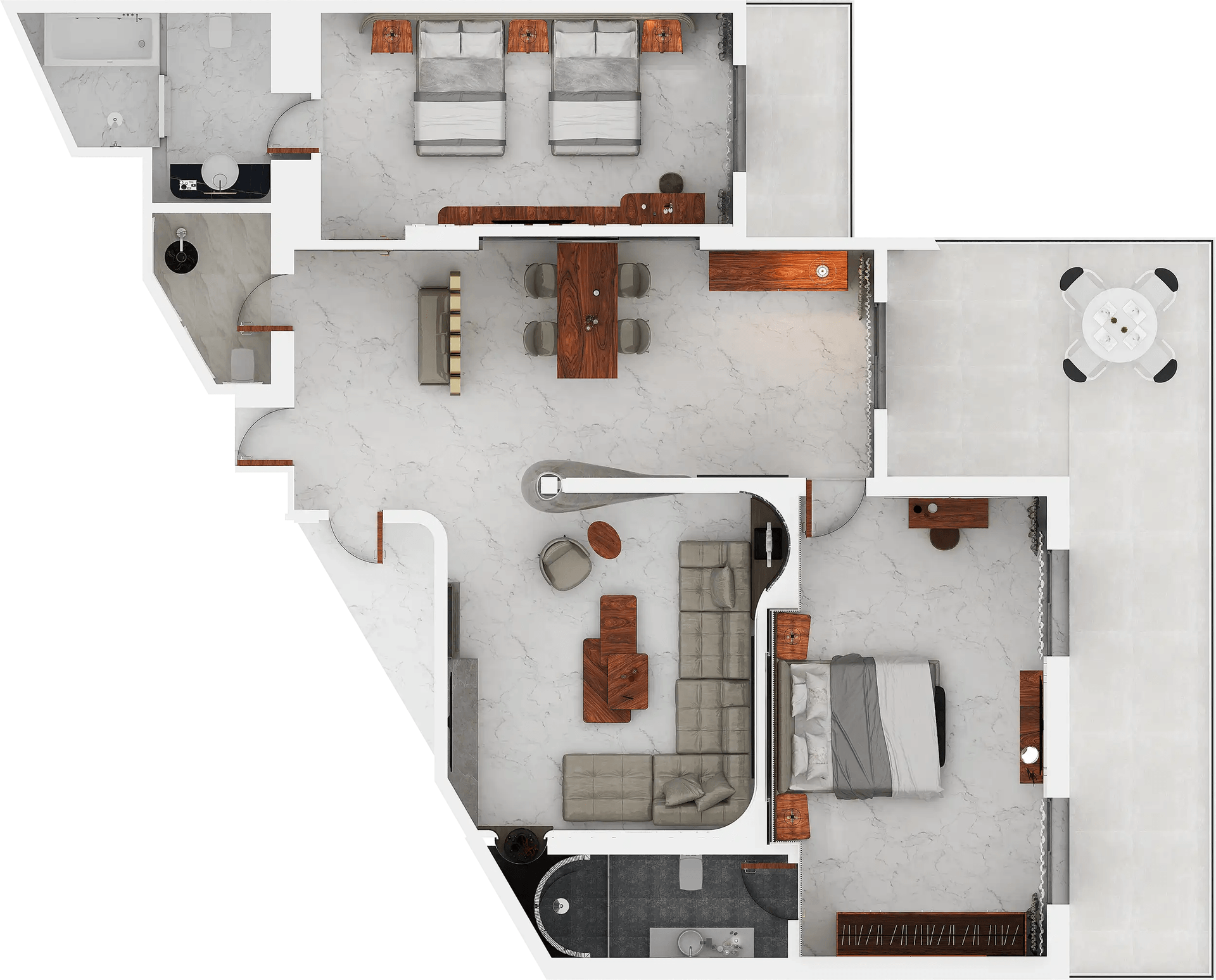 Sida Suite Two Bedroom Sea View