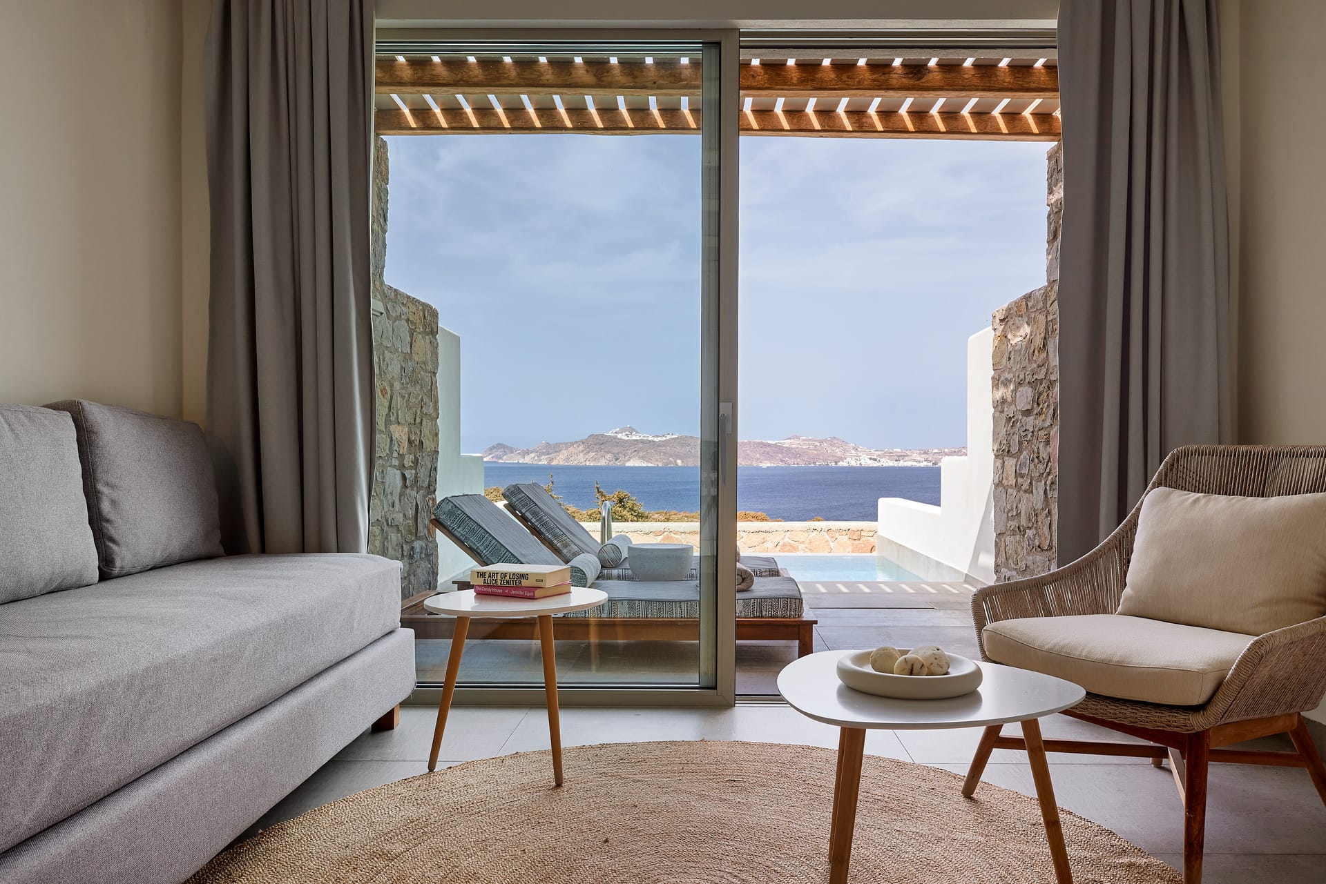 Deluxe Triple Suite with Private Pool and Sea View