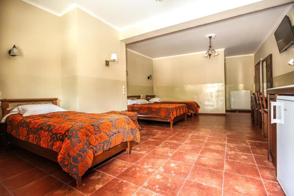 Quadruple Room with Balcony and Meteora View