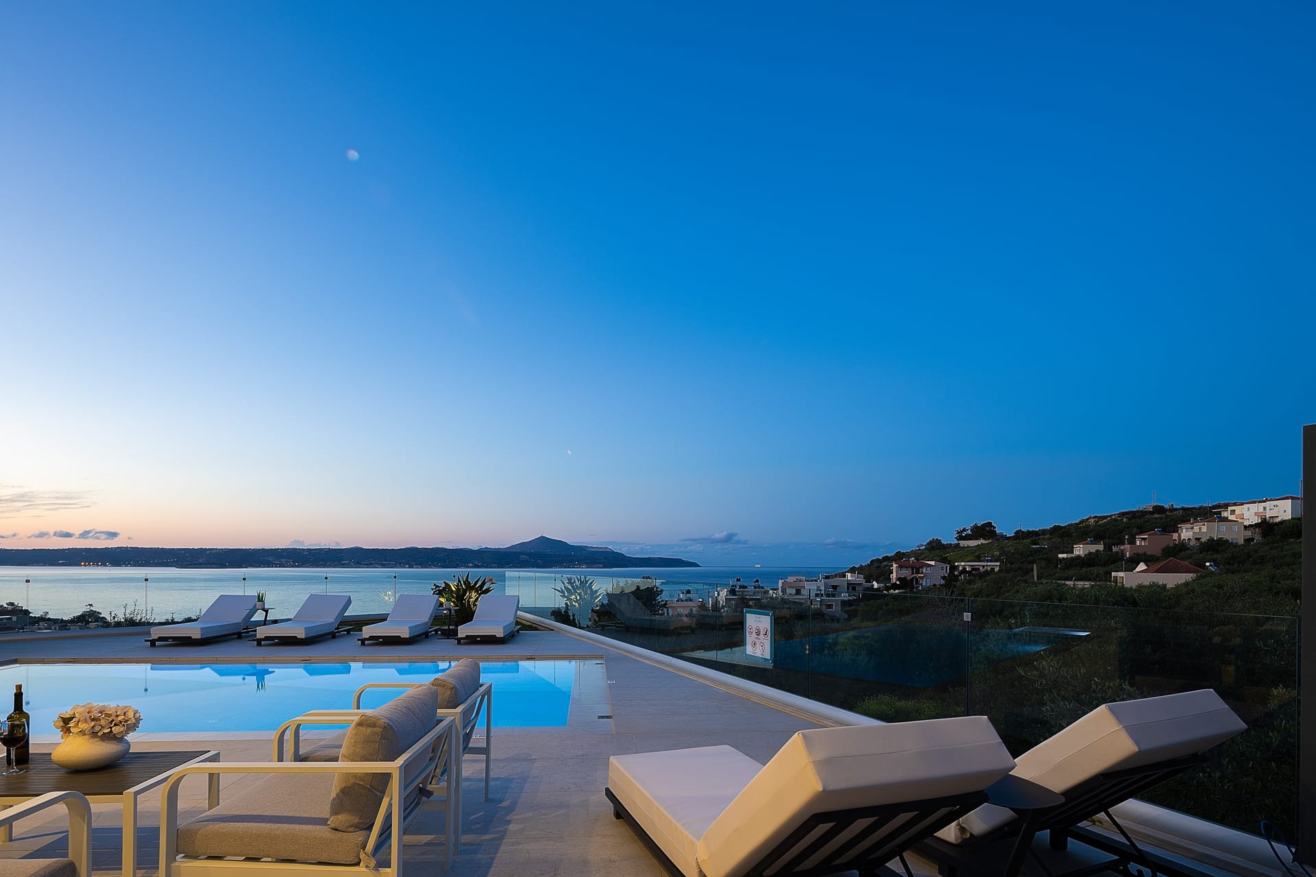 Kalyves Royal Villa | Free*heated pool gym & seaview