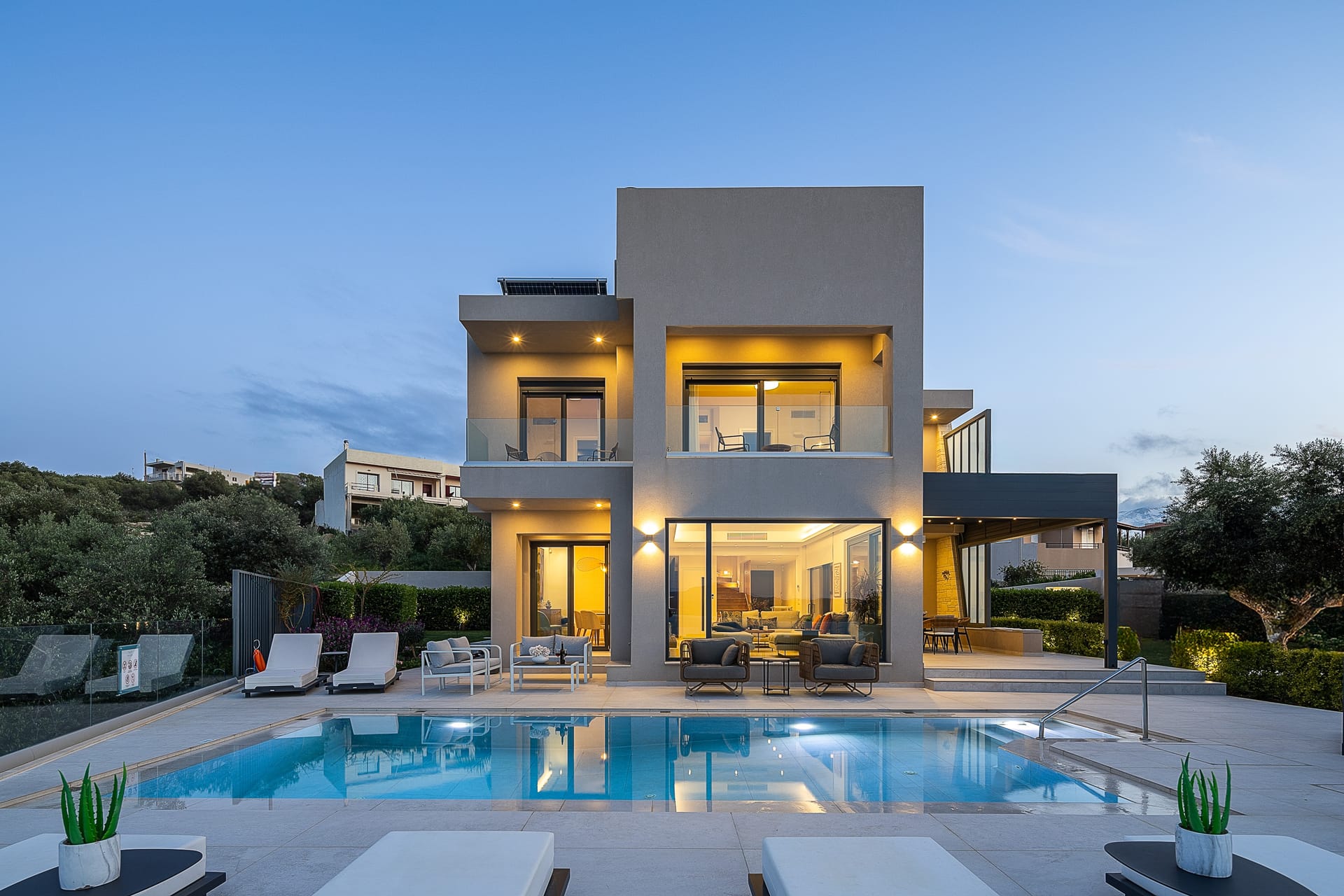 Kalyves Royal Villa | Free*heated pool gym &amp; seaview