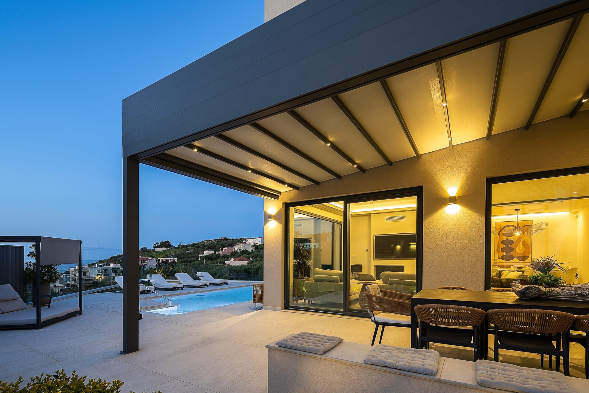 Kalyves Royal Villa | Free*heated pool gym &amp; seaview