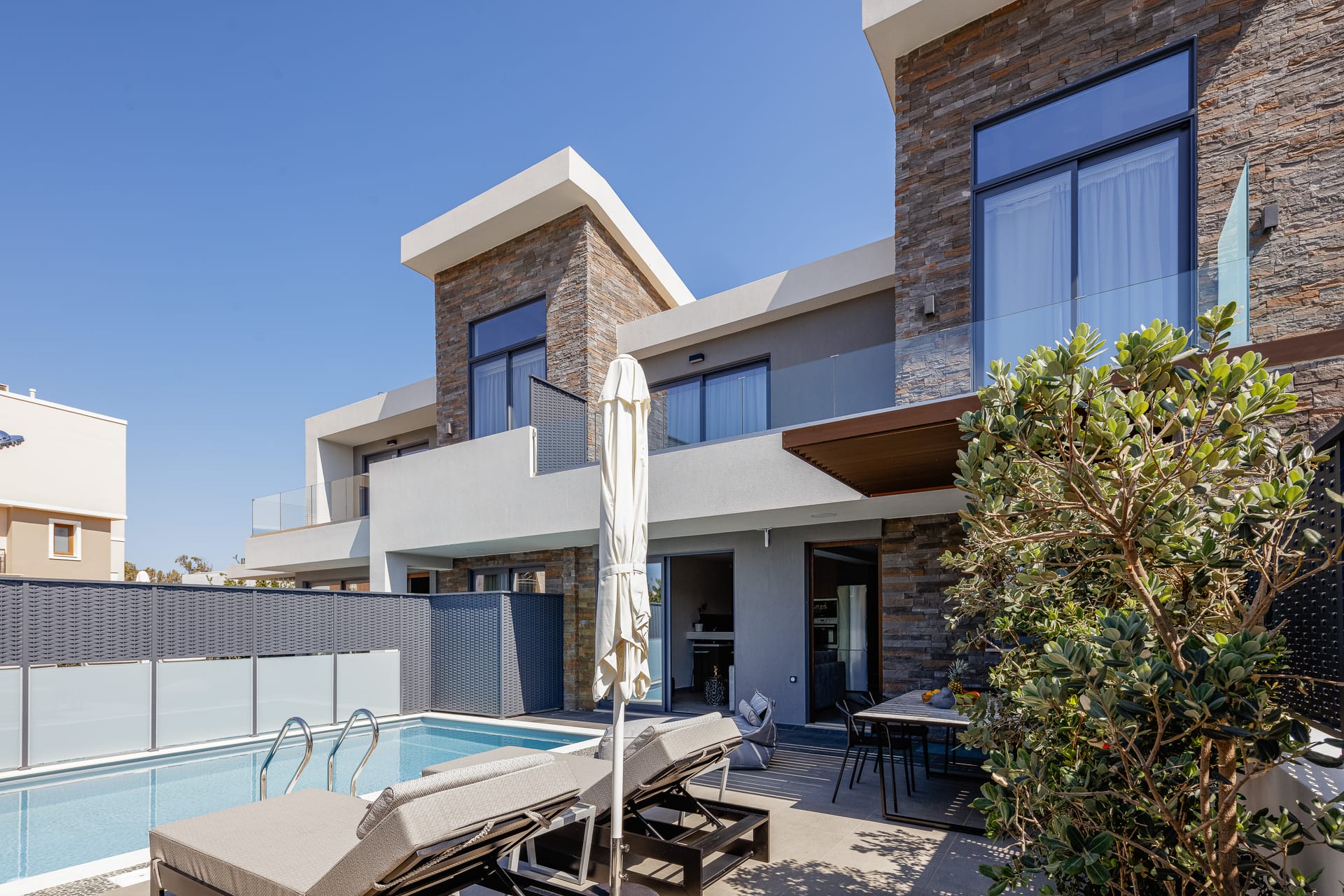 VillAgioi Twin Villas – Two Pools Steps to Beach