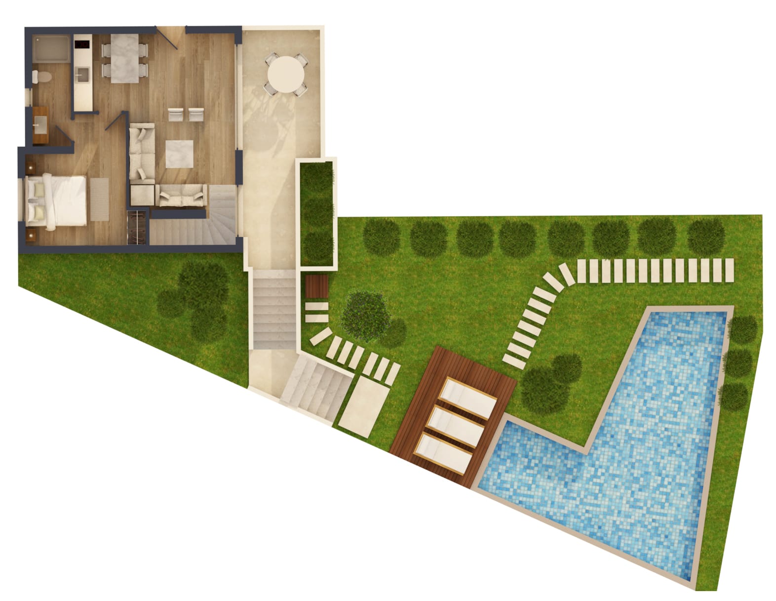 Exclusive 3 Bedroom Suite with private pool
