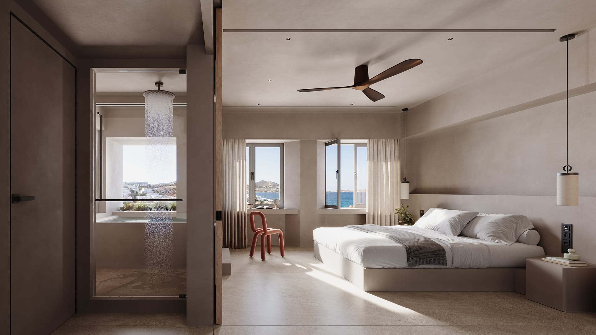 Signature Room with Outdoor Hot Tub &amp; Sea View