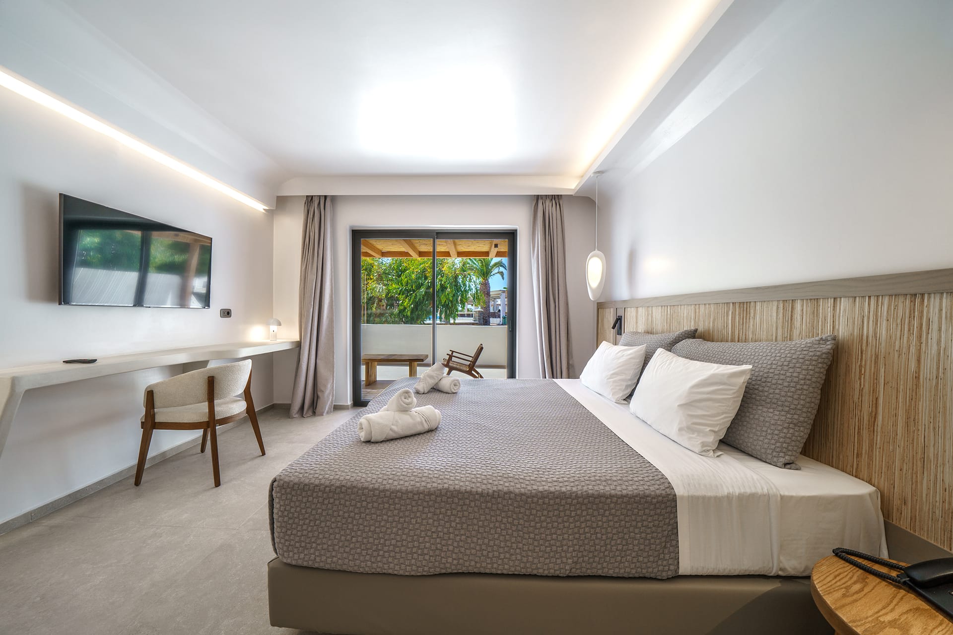 Aegean Junior Suite with Terrace & Garden View