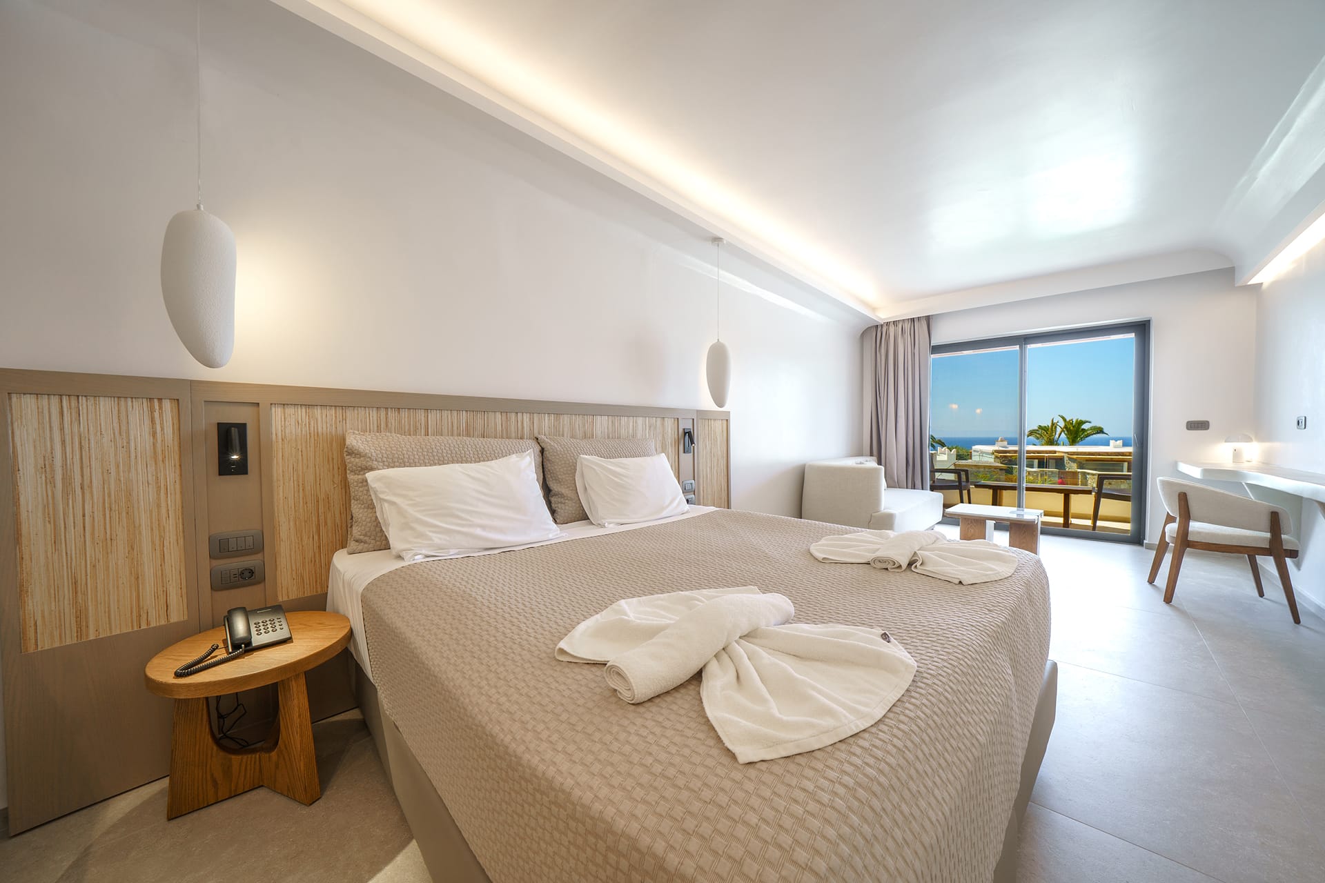 Aegean Junior Suite with Balcony & Sea View