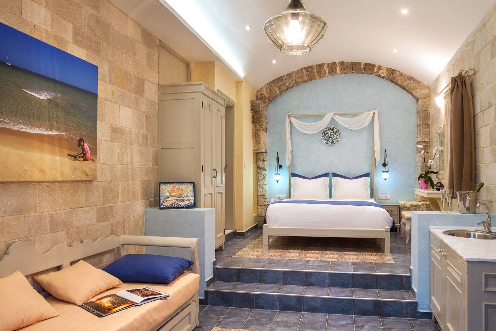 Senior Suite with Private Garden and Outdoor Hot Tub “Views of Rhodes”