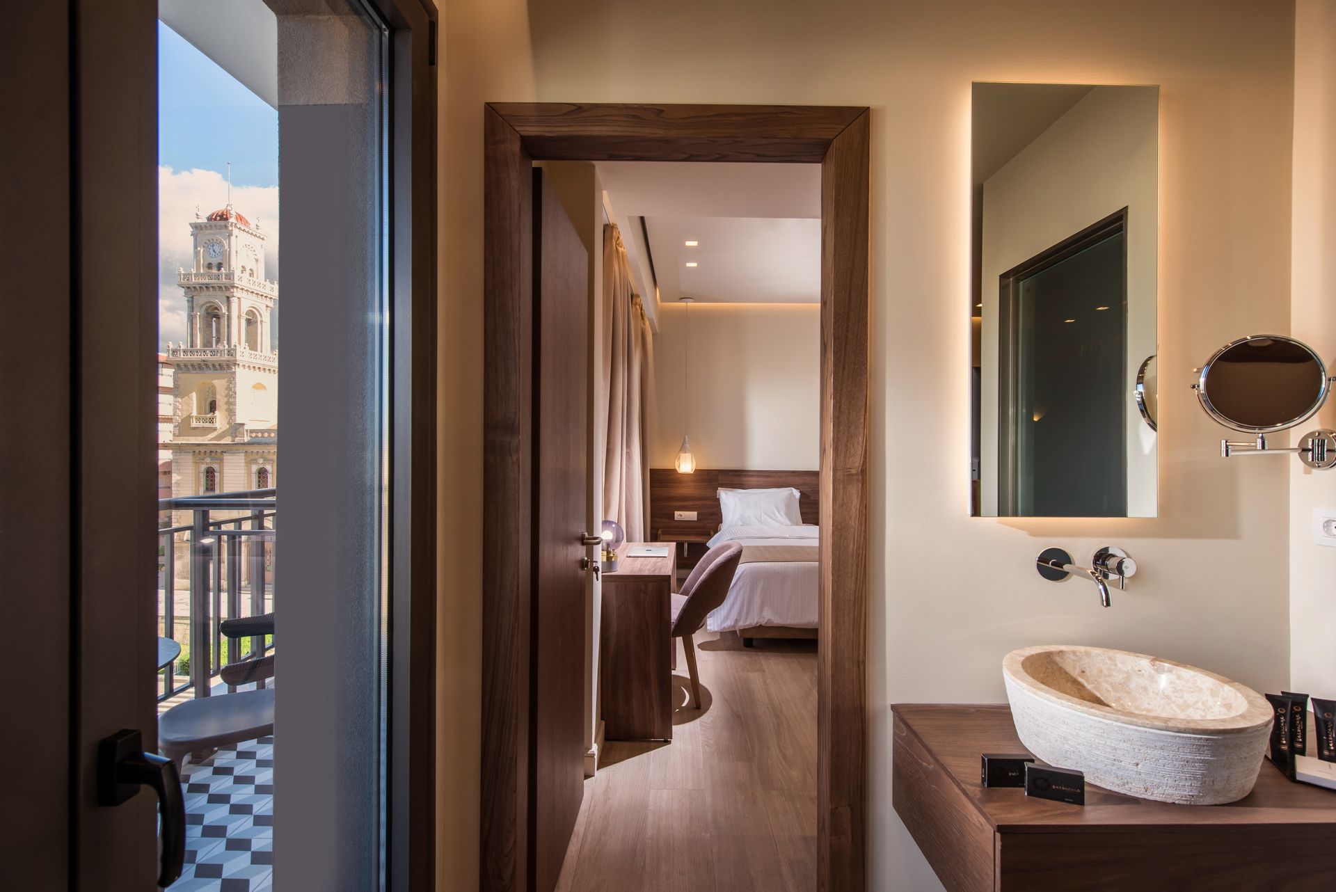 Superior Connecting Rooms with Balcony and City View