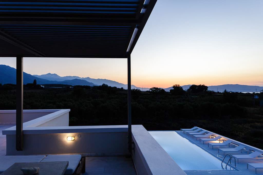 GRAND SUPERIOR LODGE ELIA | Garden - olive groves - mountain &amp; pool view