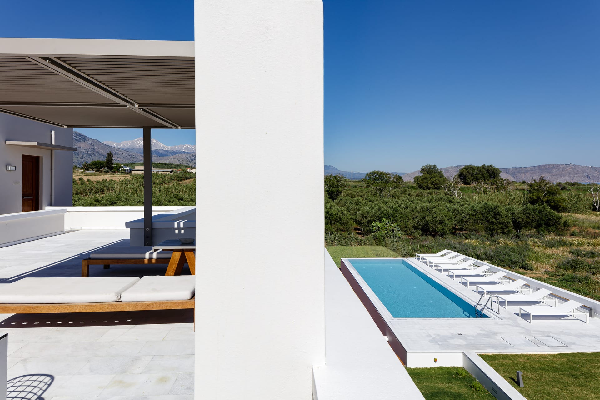 GRAND SUPERIOR LODGE ELIA | Garden - olive groves - mountain &amp; pool view